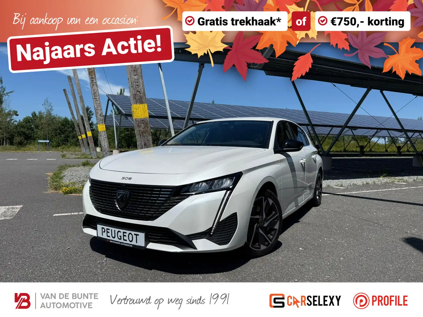 Peugeot 308 1.2 PureTech Allure Pack Business *Trekhaak* Wit - 1