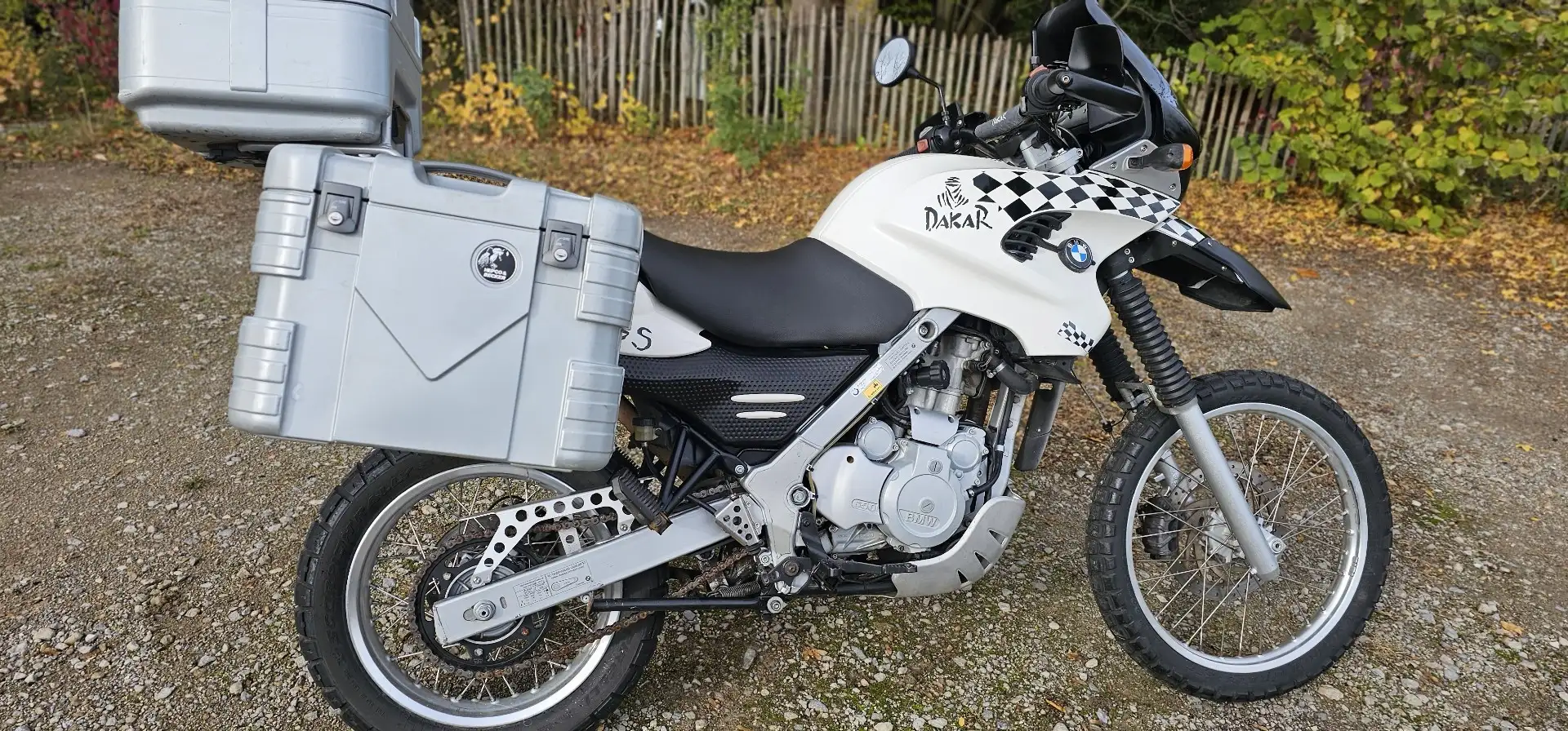 BMW F 650 GS Dakar Hepco becker Blanc - 2