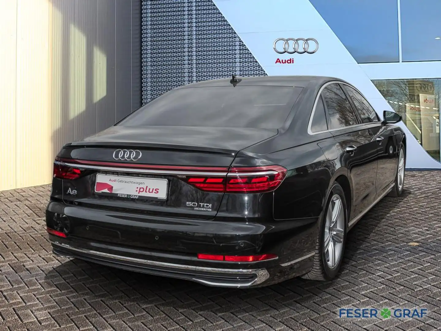 Audi A8 50 TDI /Pano/B&O/Standhzg/ACC/HuD Schwarz - 2
