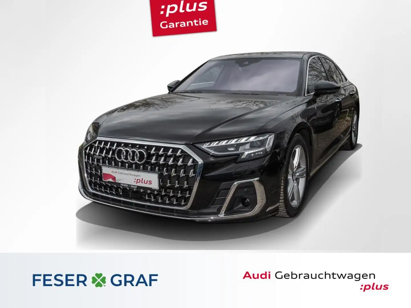 Audi A8 50 TDI /Pano/B&O/Standhzg/ACC/HuD Schwarz - 1