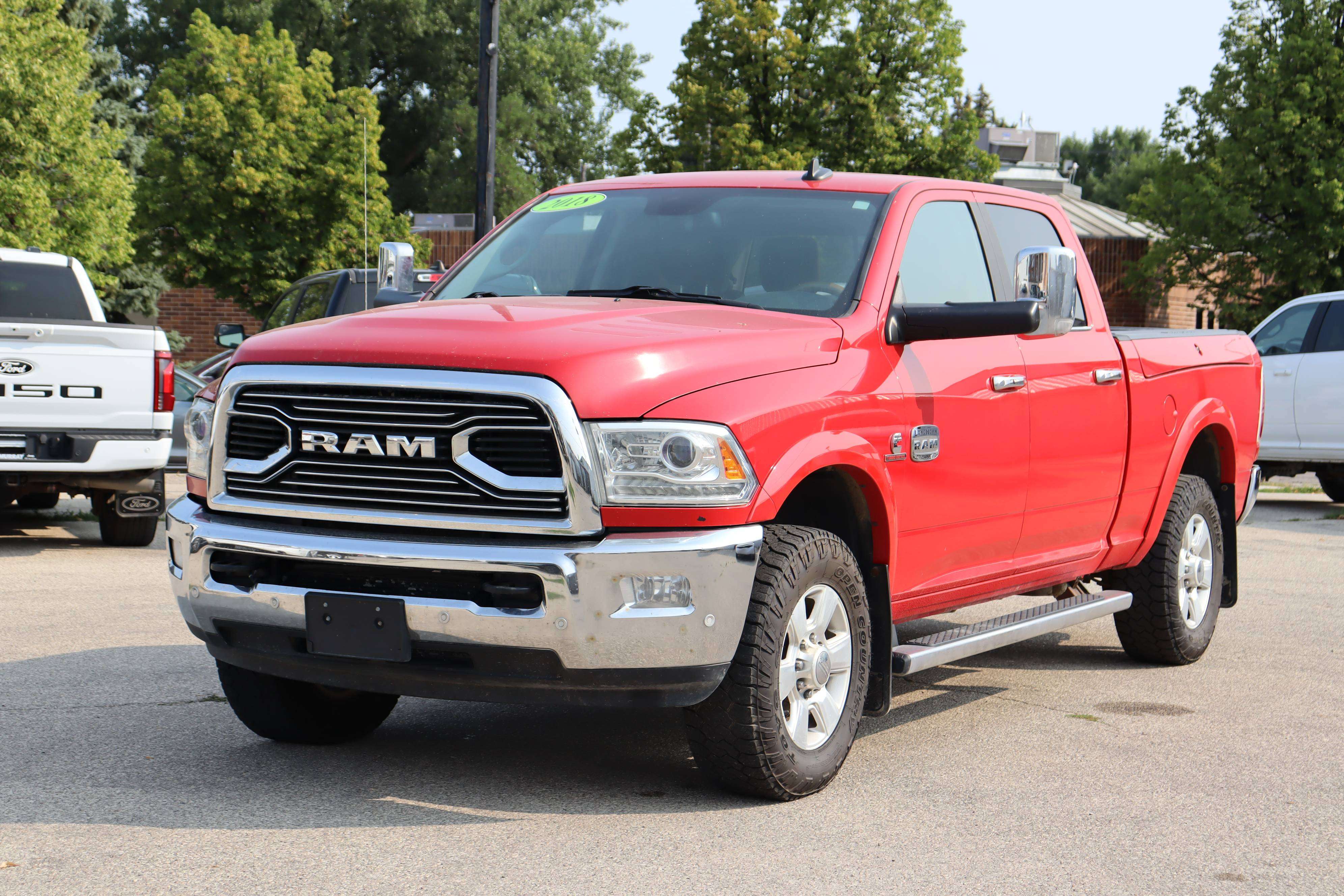 Flame Red 2018 RAM 2500 Pickup Truck Four-Wheel Drive Automatic