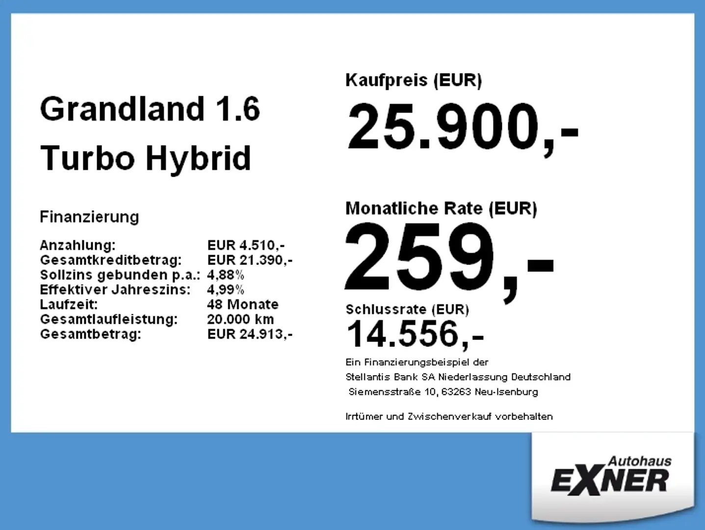 Opel Grandland 1.6 Turbo Hybrid 4WD GSe ACC+LED+Navi Blanc - 2