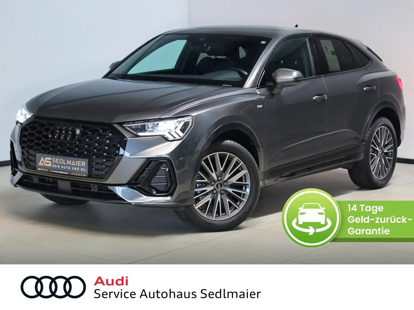 Audi Q3 Sportback 35 2.0 TDI S-Line PDC|Tempom|NAV|SHZ Grijs - 1