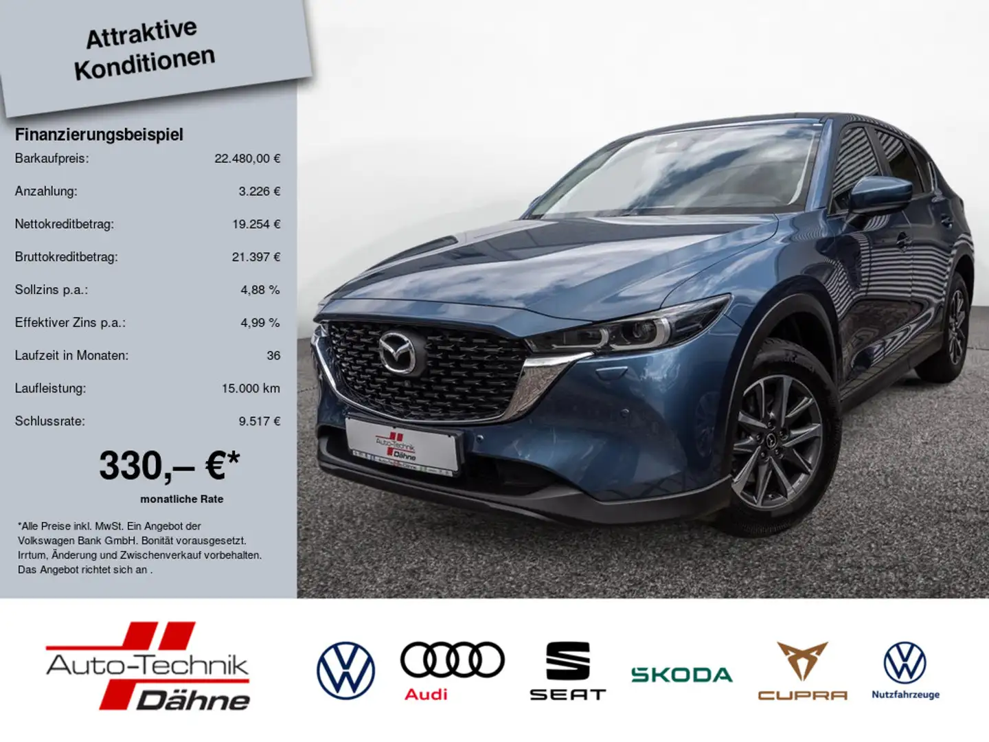 Mazda CX-5 SKYACTIV-D 184 Advantage HUD LED 360° Azul - 1