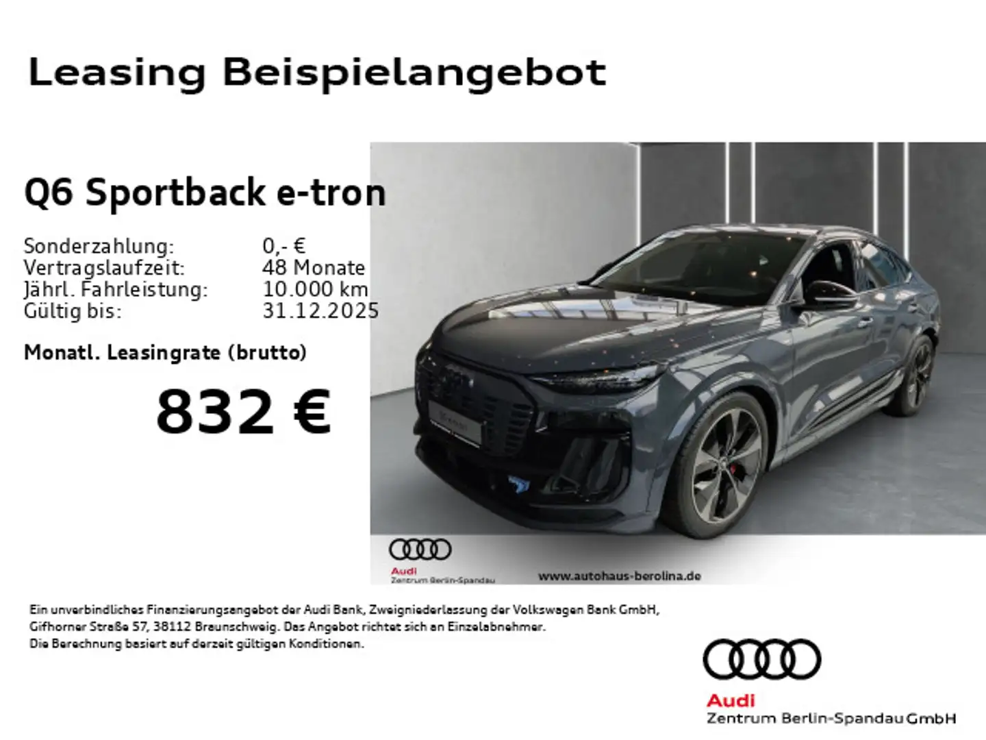 Audi Q6 e-tron performance edition one grey Grau - 1