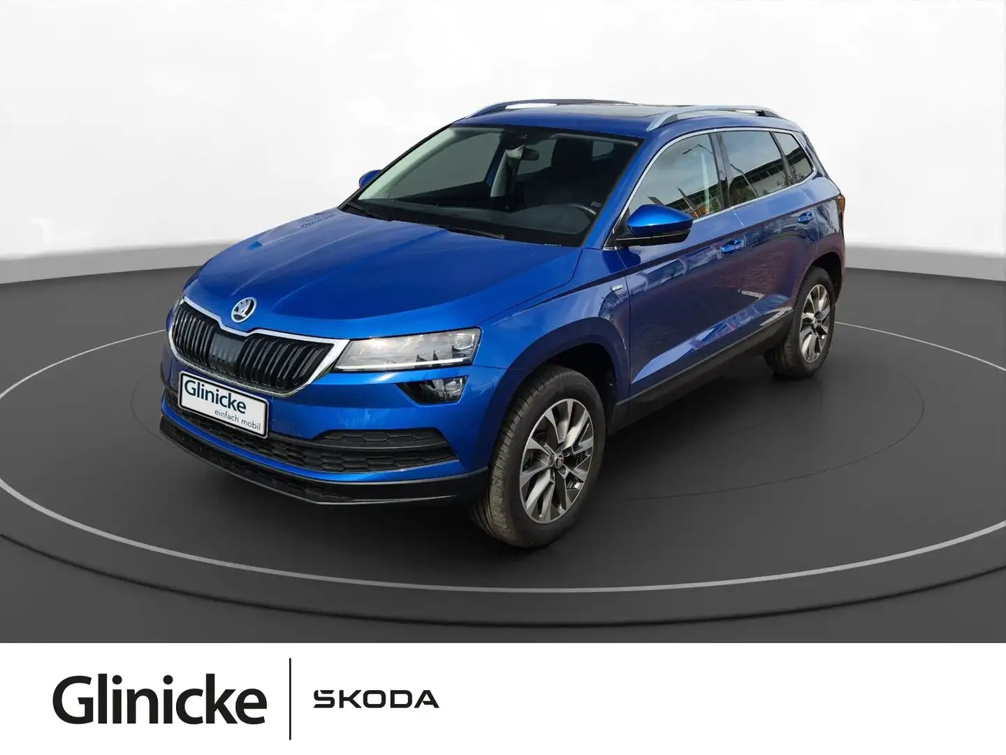Skoda Karoq 2.0 TDI DSG 4x4 Navi AHK Pano PDC SiHz Bleu - 1