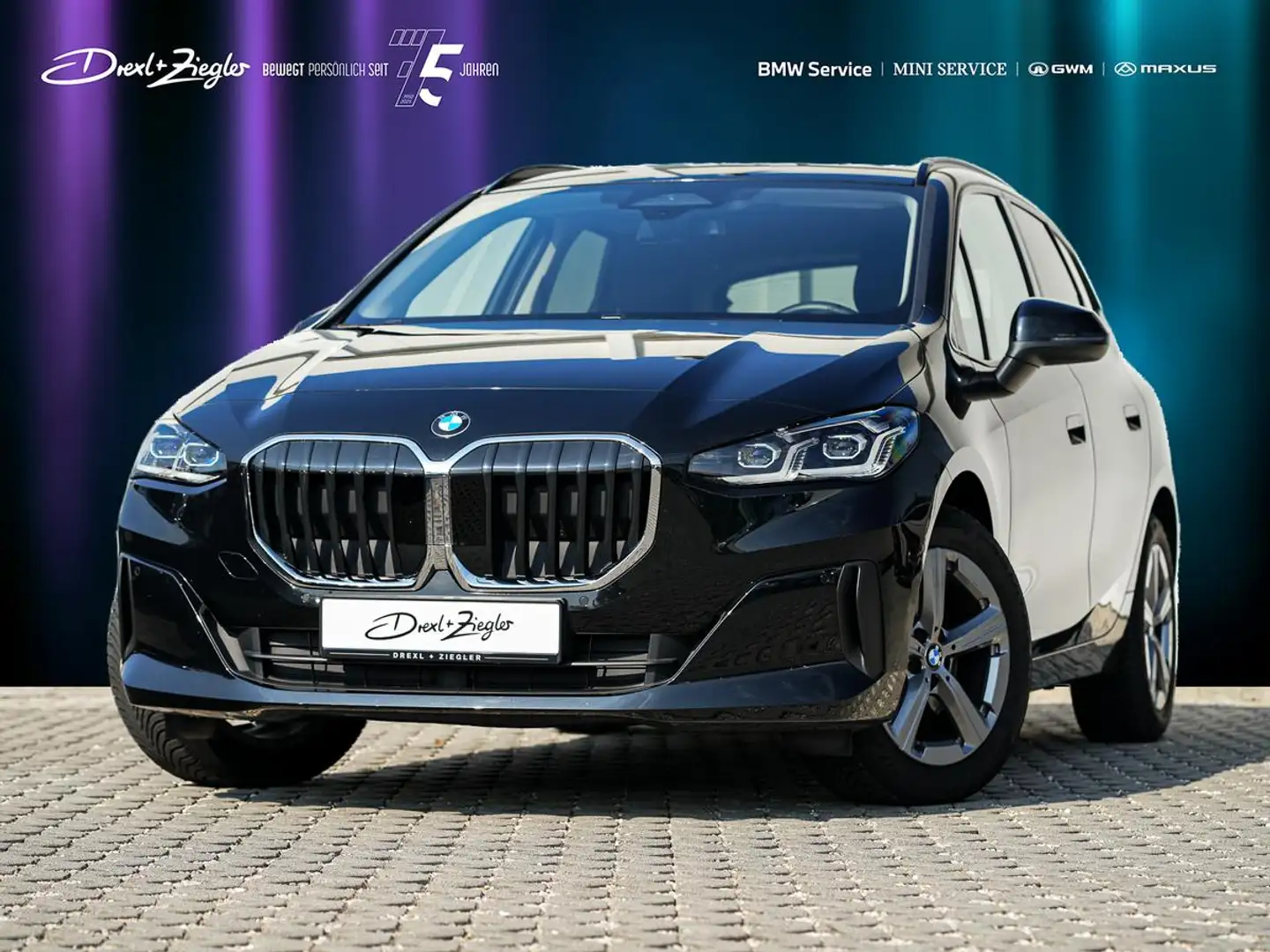 BMW 218 d Active Tourer AdLED AHK PanoDach KoZg 17" Schwarz - 1