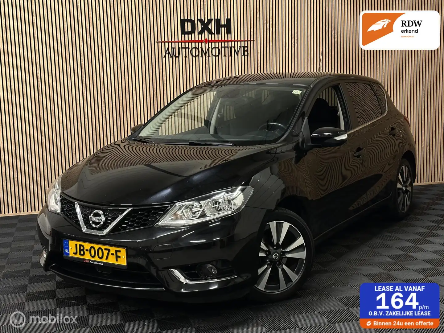 Nissan Pulsar 1.2 DIG-T N-Connecta AUTOMAAT 1eEIG OrgNL NAVI Zwart - 1