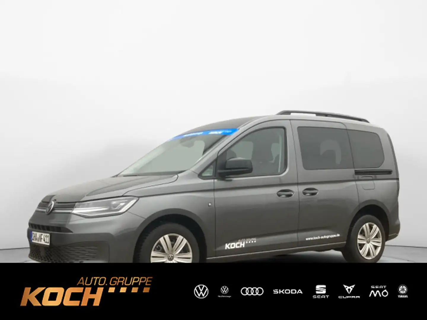 Volkswagen Caddy Life TDI 90 kw Allrad Kamera LED AHK Grau - 1