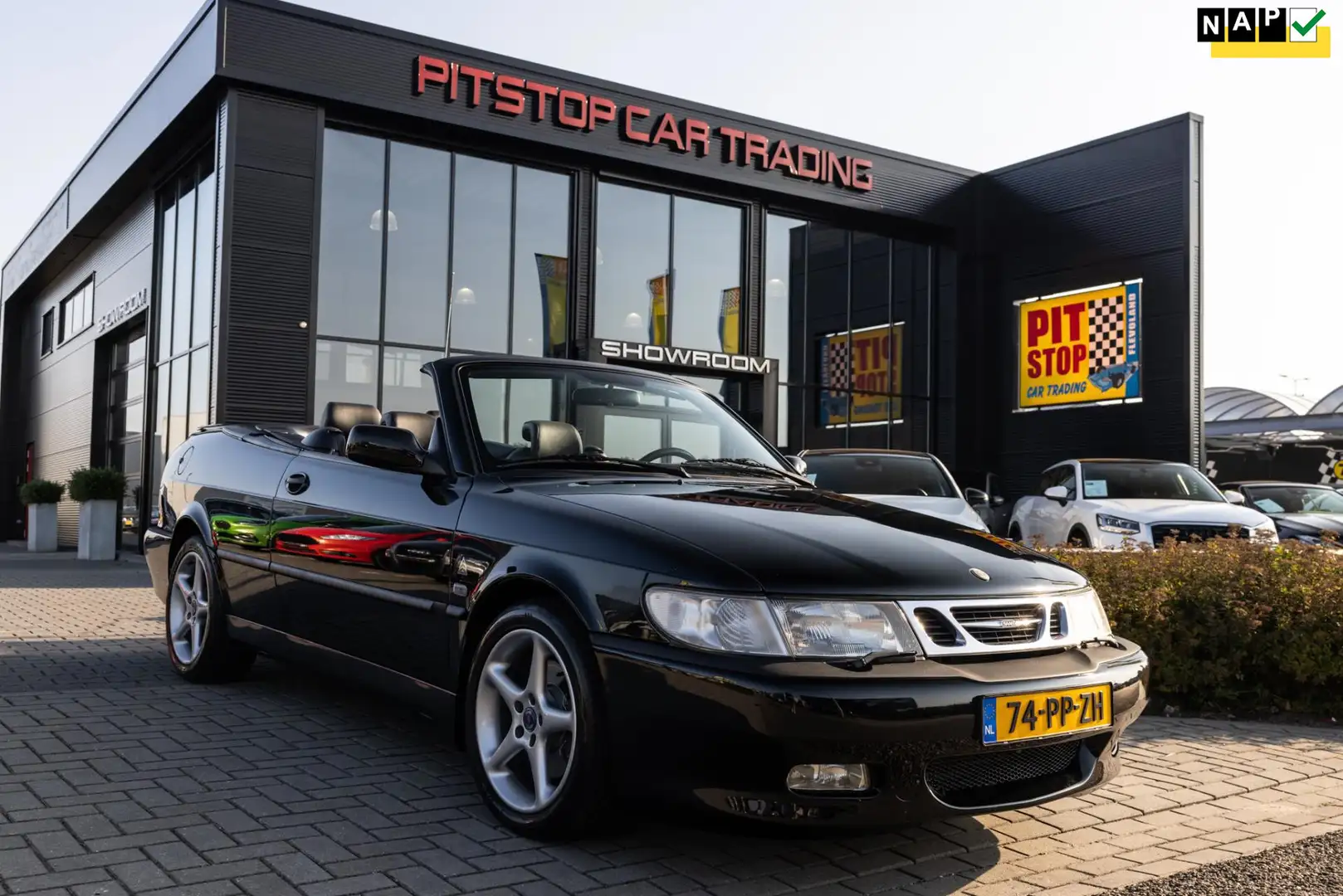 Saab 9-3 Cabrio 2.3 Turbo Viggen, 230 PK, Origineel, Nieuws Negro - 1