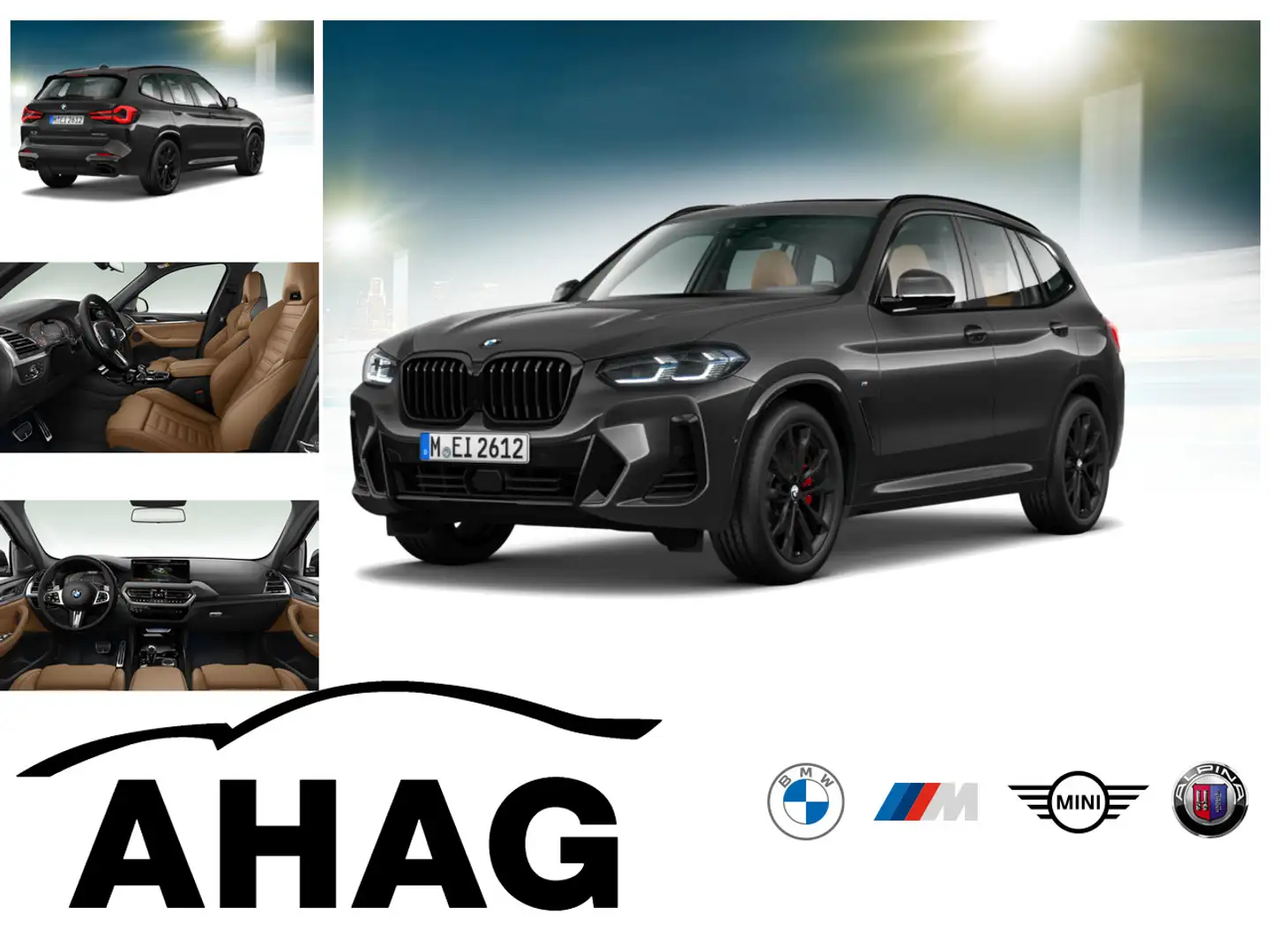 BMW X3 xDrive30i AT M Sportpaket Innovationsp. EDC Grau - 1