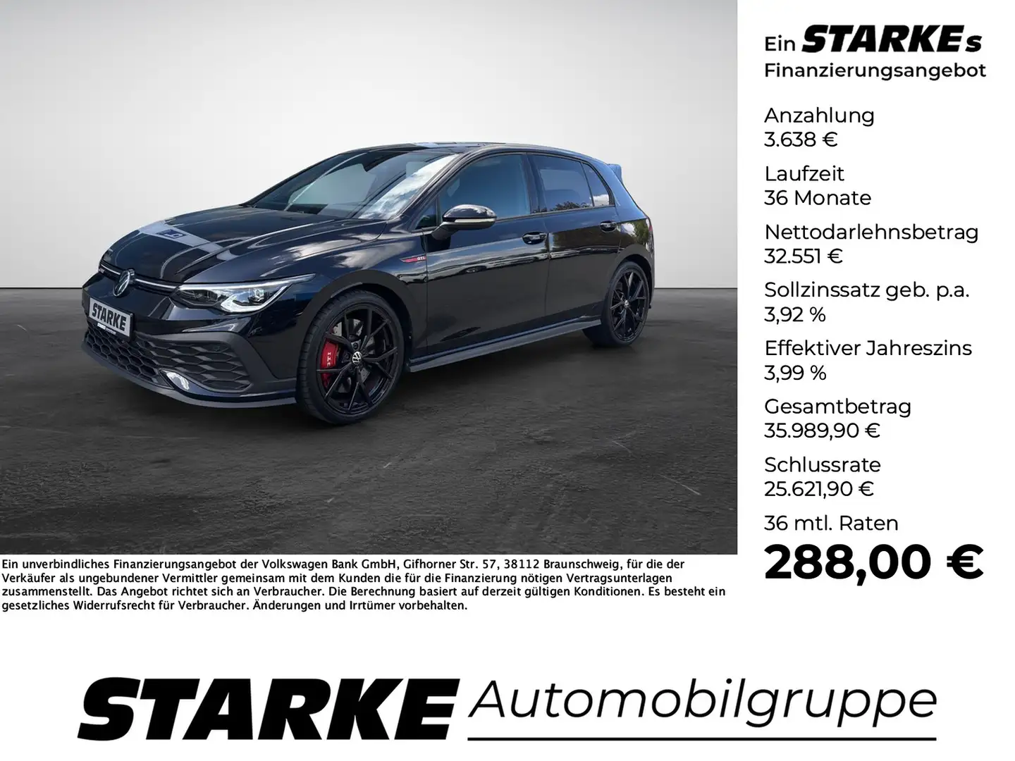 Volkswagen Golf GTI Clubsport 2.0 TSI DSG Black Style Schwarz - 1