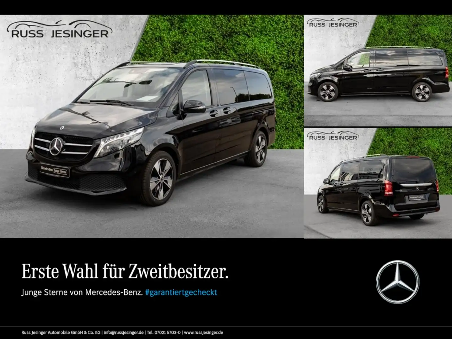 Mercedes-Benz V 220 d EDITION Lang *LED*Navi*Night*Cam*AUT*LM Noir - 1