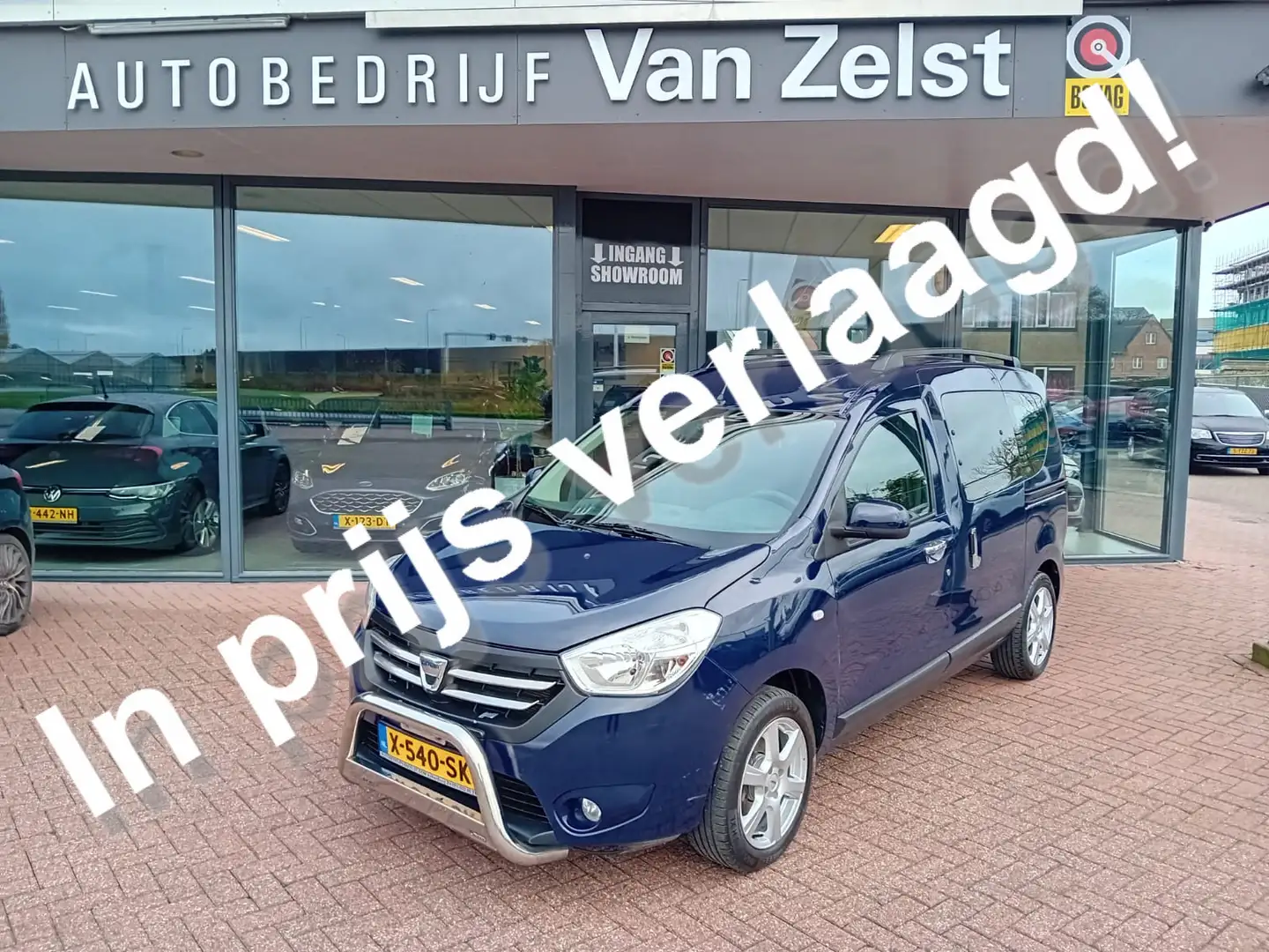 Dacia Dokker 1.2 TCe Ambiance, Airco, Multimedia systeem, Elekt Blauw - 1