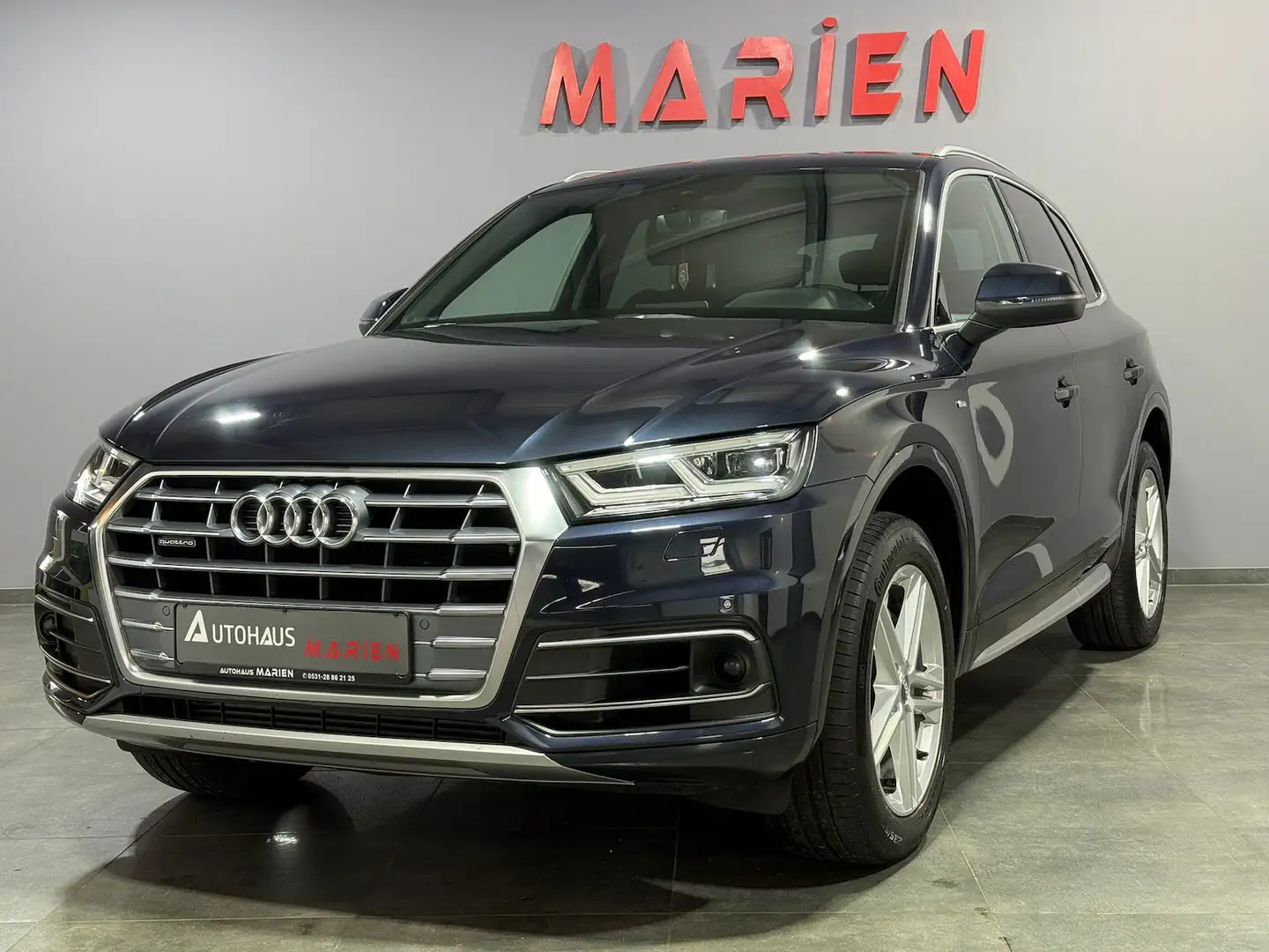 Audi Q5 45 TDI QUATTRO 3X S-LINE*LED*NAVI*VIRTUAL*AHK Bleu - 1