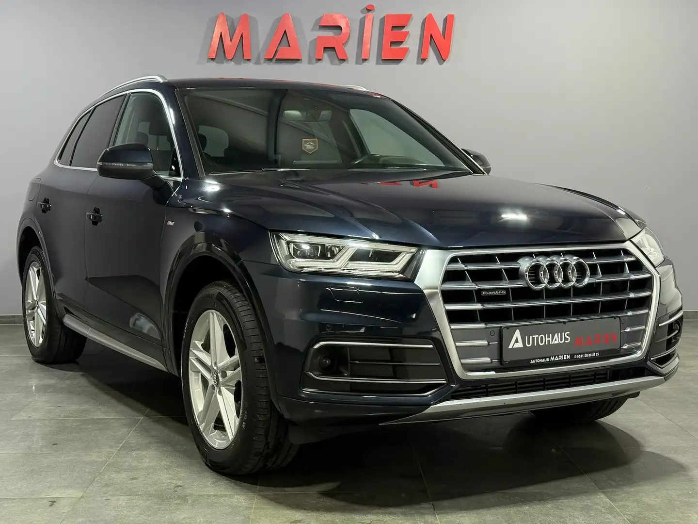 Audi Q5 45 TDI QUATTRO 3X S-LINE*LED*NAVI*VIRTUAL*AHK Bleu - 2