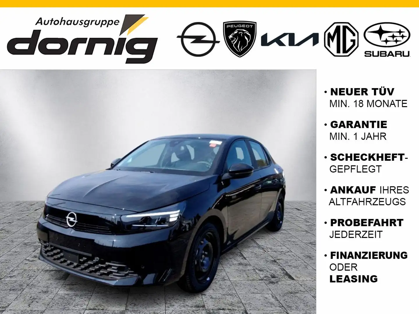 Opel Corsa F 1.2 Tech- u. Komfort Paket Schwarz - 1