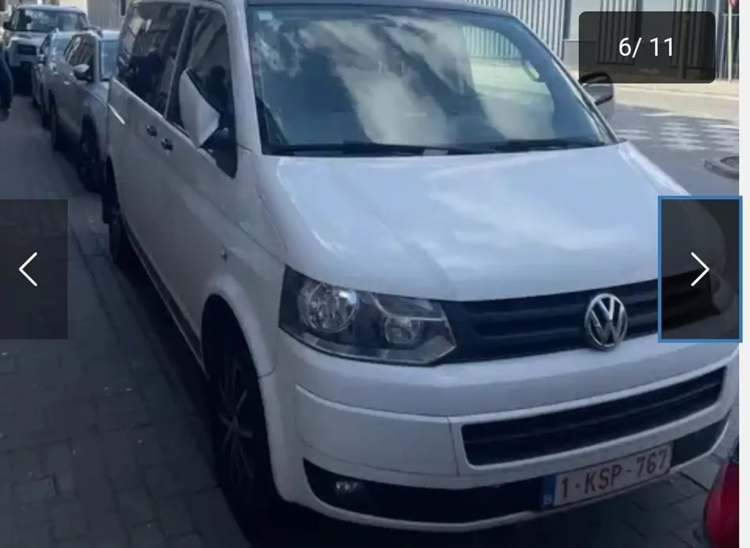 Volkswagen T5 Caravelle Transporter 2.0 CR TDi Trendline Blanc - 2