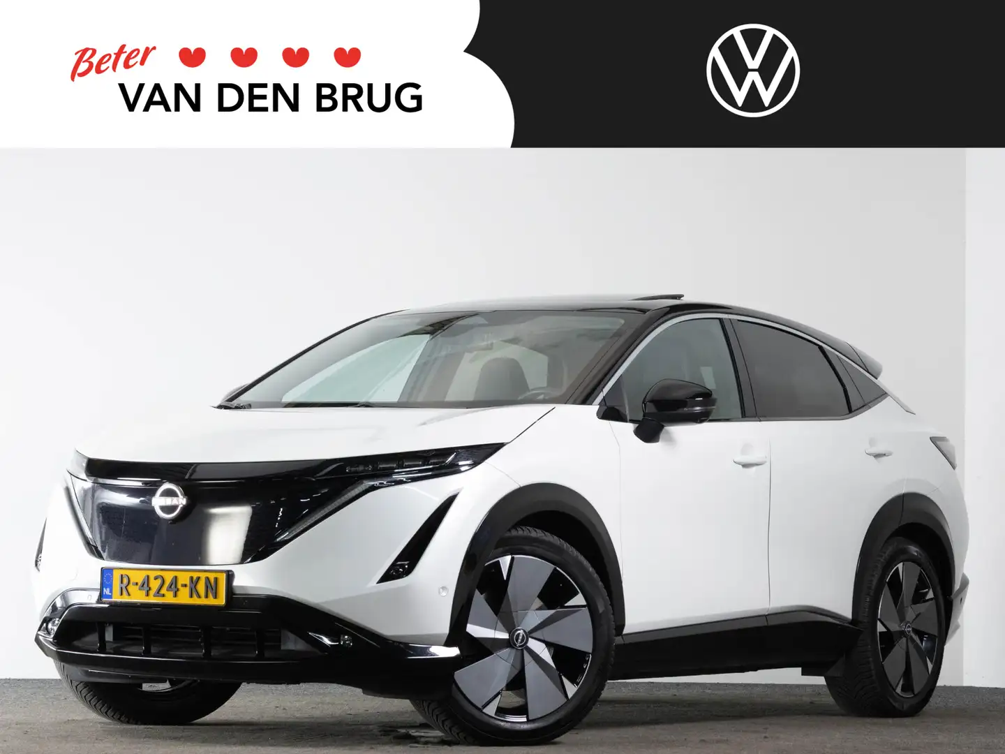 Nissan Ariya Evolve 91 kWh 242 PK | LED | Panoramadak | 360 Cam Alb - 1