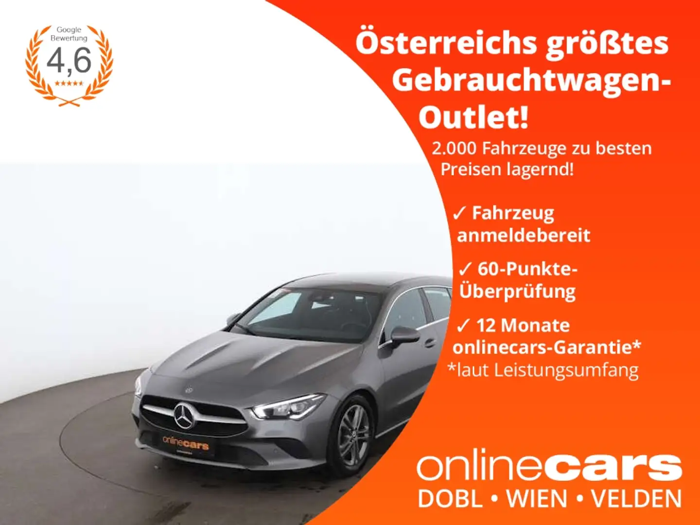 Mercedes-Benz CLA 180 d Shooting Brake LED SKY NAVI R-CAM LEDER Gris - 1