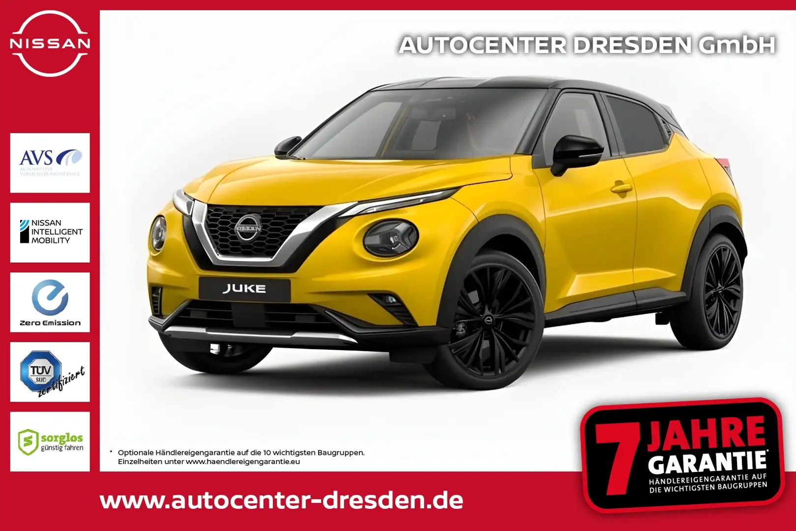 Nissan Juke 1.0 DIG-T 114 PS 6MT N-Sport Bose Navi Kam Jaune - 1