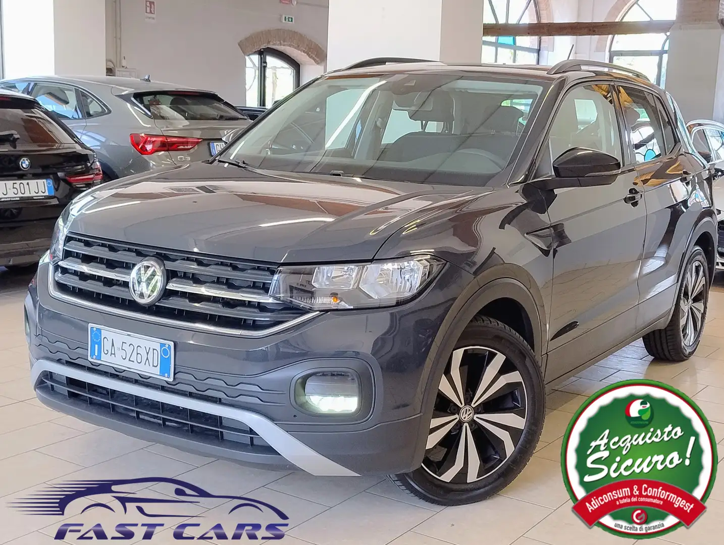 Volkswagen T-Cross 1.0 tsi Style 95cv ACC BLIND FRONT ASSIST Grigio - 1