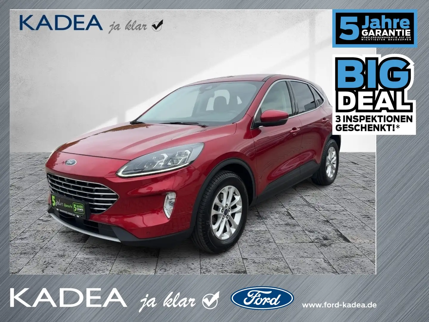 Ford Kuga 2.0 EcoBlue Titanium X AHK*LED*Standhzg*CAM Rojo - 1