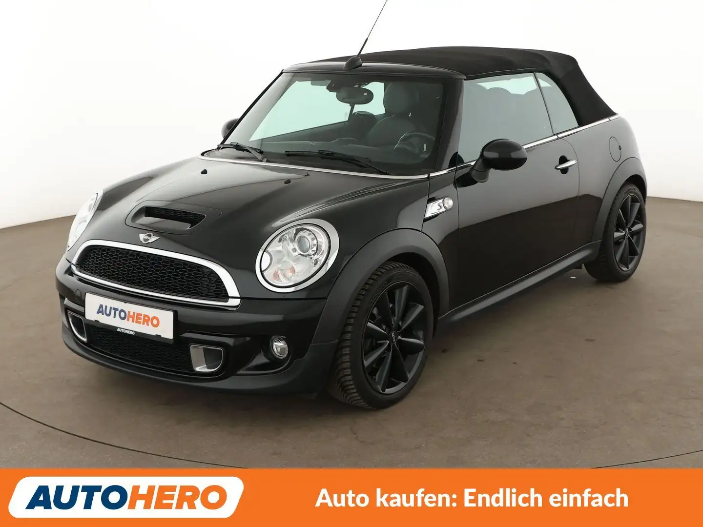 MINI Cooper SD Cabrio Cooper SD Aut.*PDC*NAVI*SHZ*TEMPO*KLIMA* Negro - 1