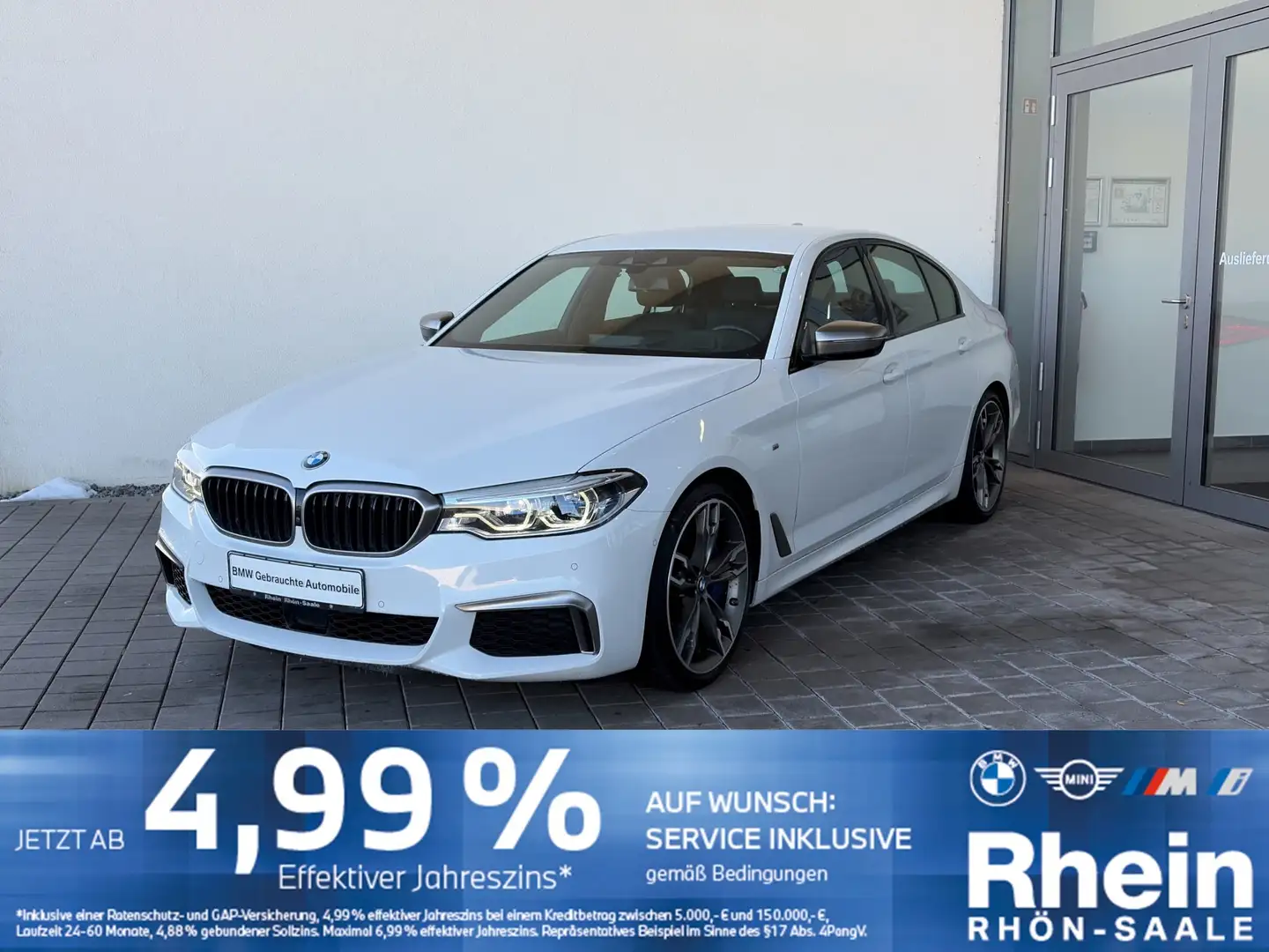 BMW M550 d xDrive STheiz.HUD.H/K.AHK.DriveA+.SHvuh.SH Weiß - 1