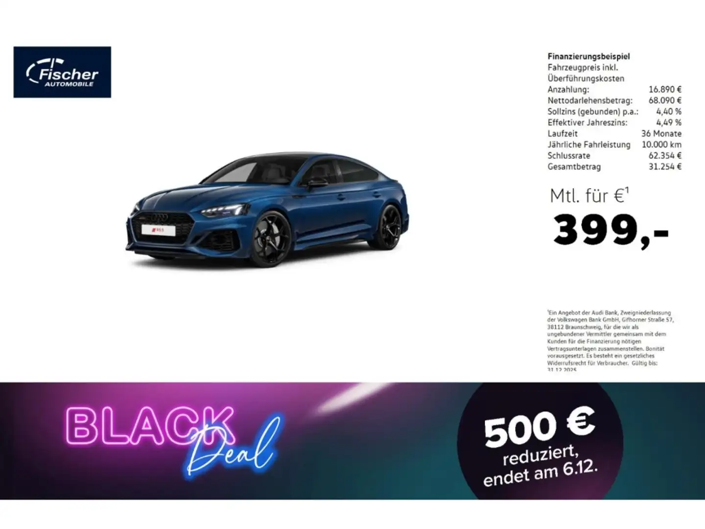 Audi RS5 Sportback TFSI quattro performance Blau - 1