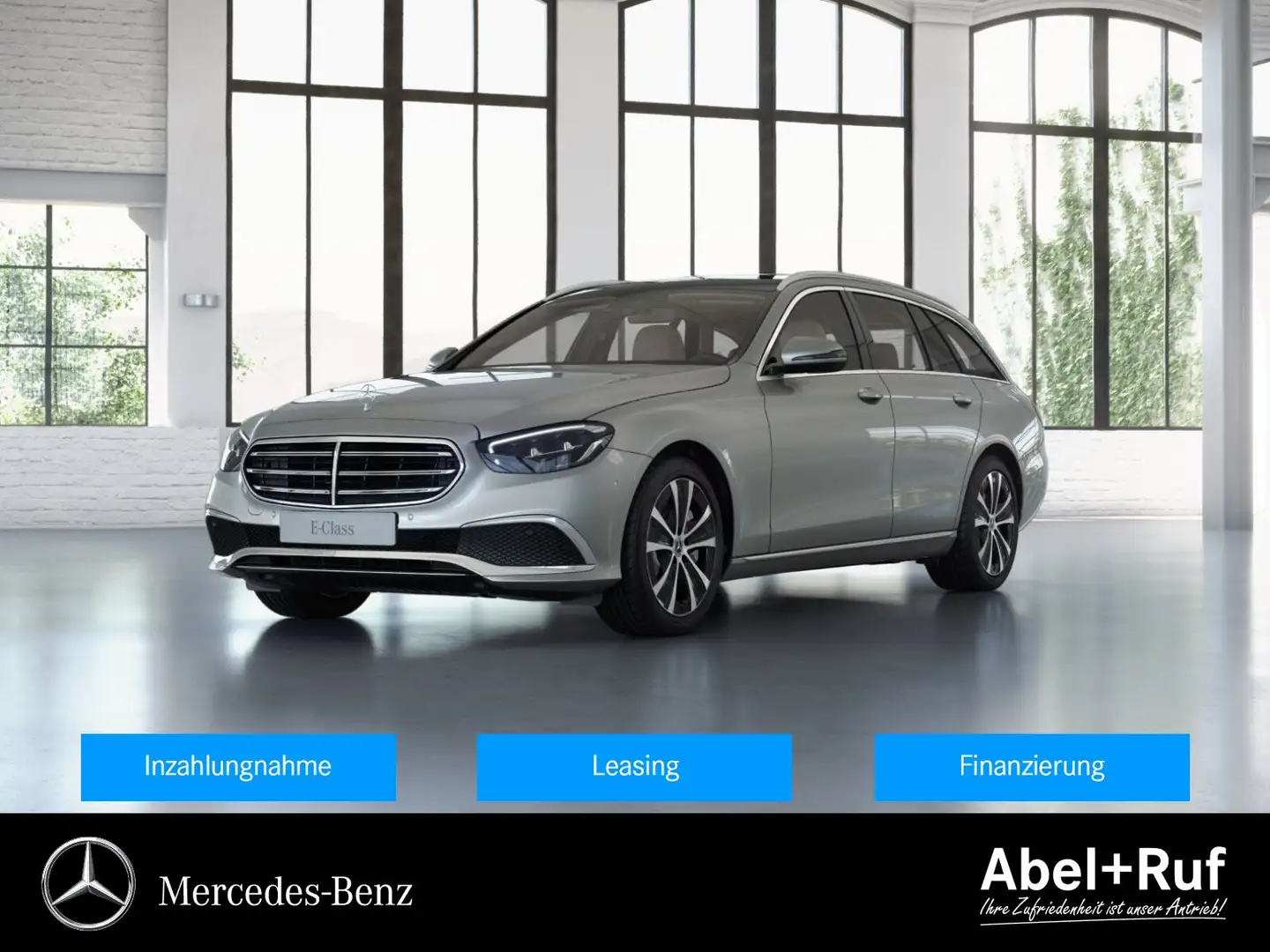 Mercedes-Benz E 300 de 4MATIC T Exclusive Pano+Burmester+AHK Argent - 1