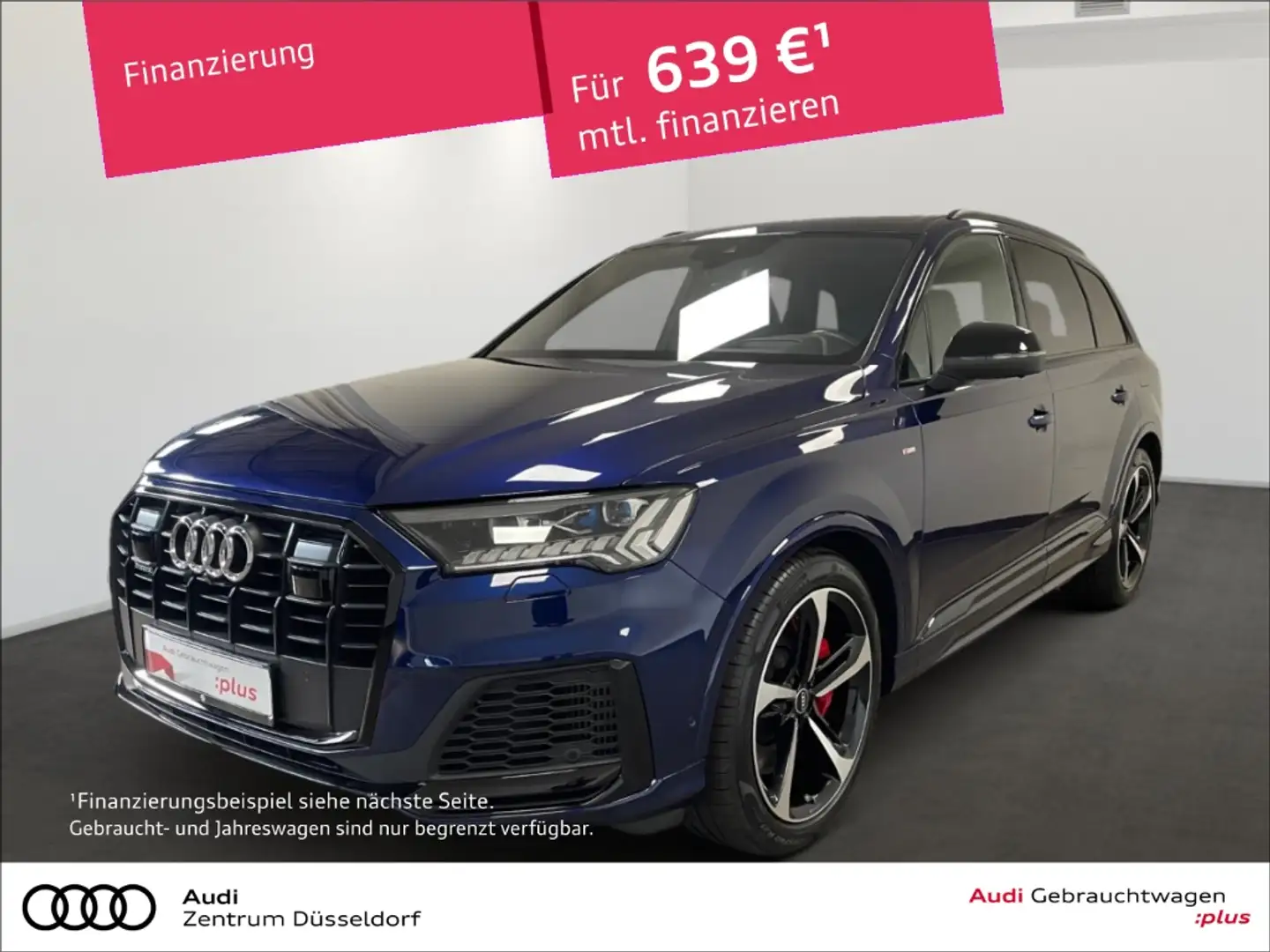 Audi Q7 60 TFSI e quattro S line PANO MATRIX B&O AHK Blau - 1