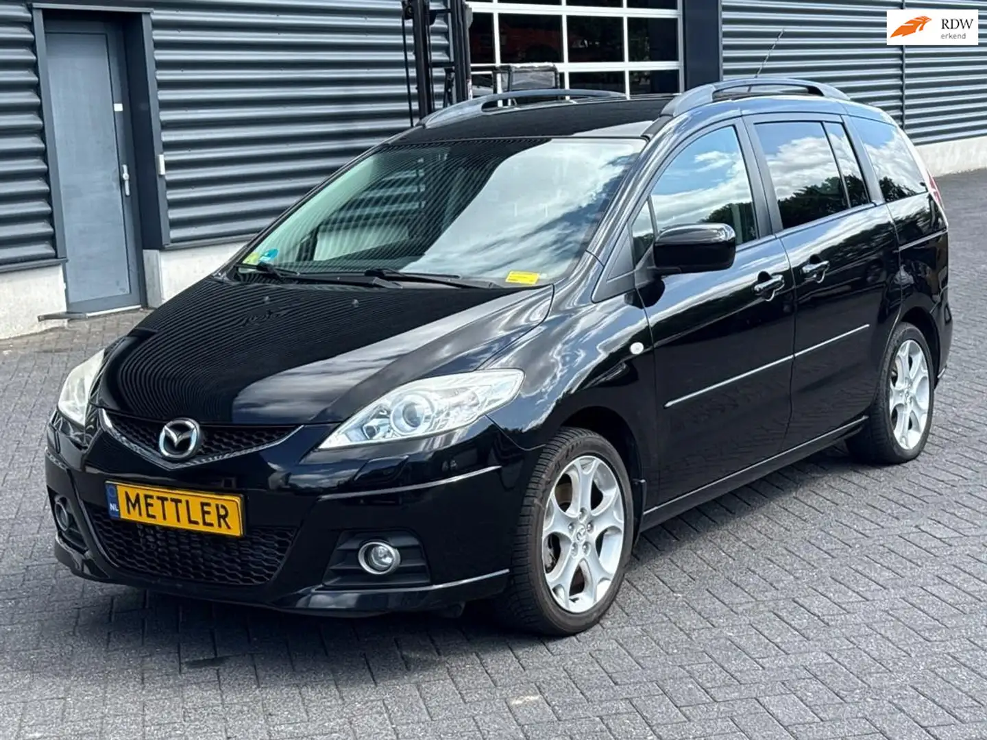 Mazda 5 2.0 TS , 7 persoons , trekhaak , cruise control Zwart - 1