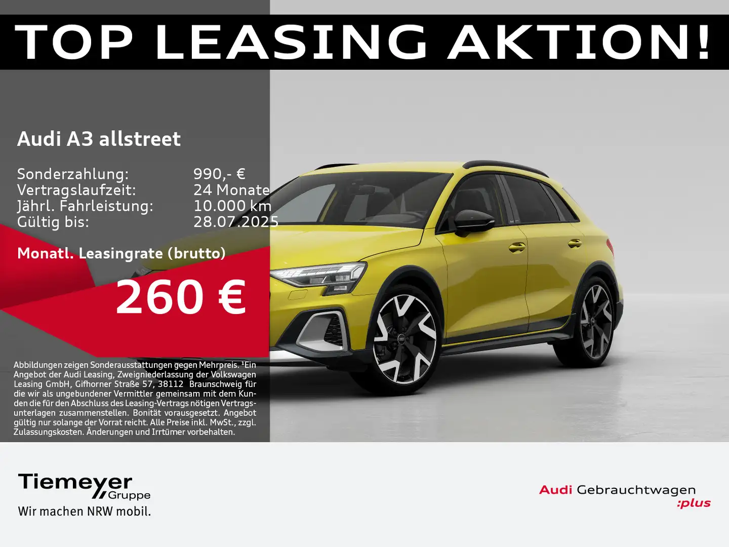 Audi A3 A3 Allstreet 35 TFSI S LINE LM19 LEDER SONOS MAT Gelb - 1