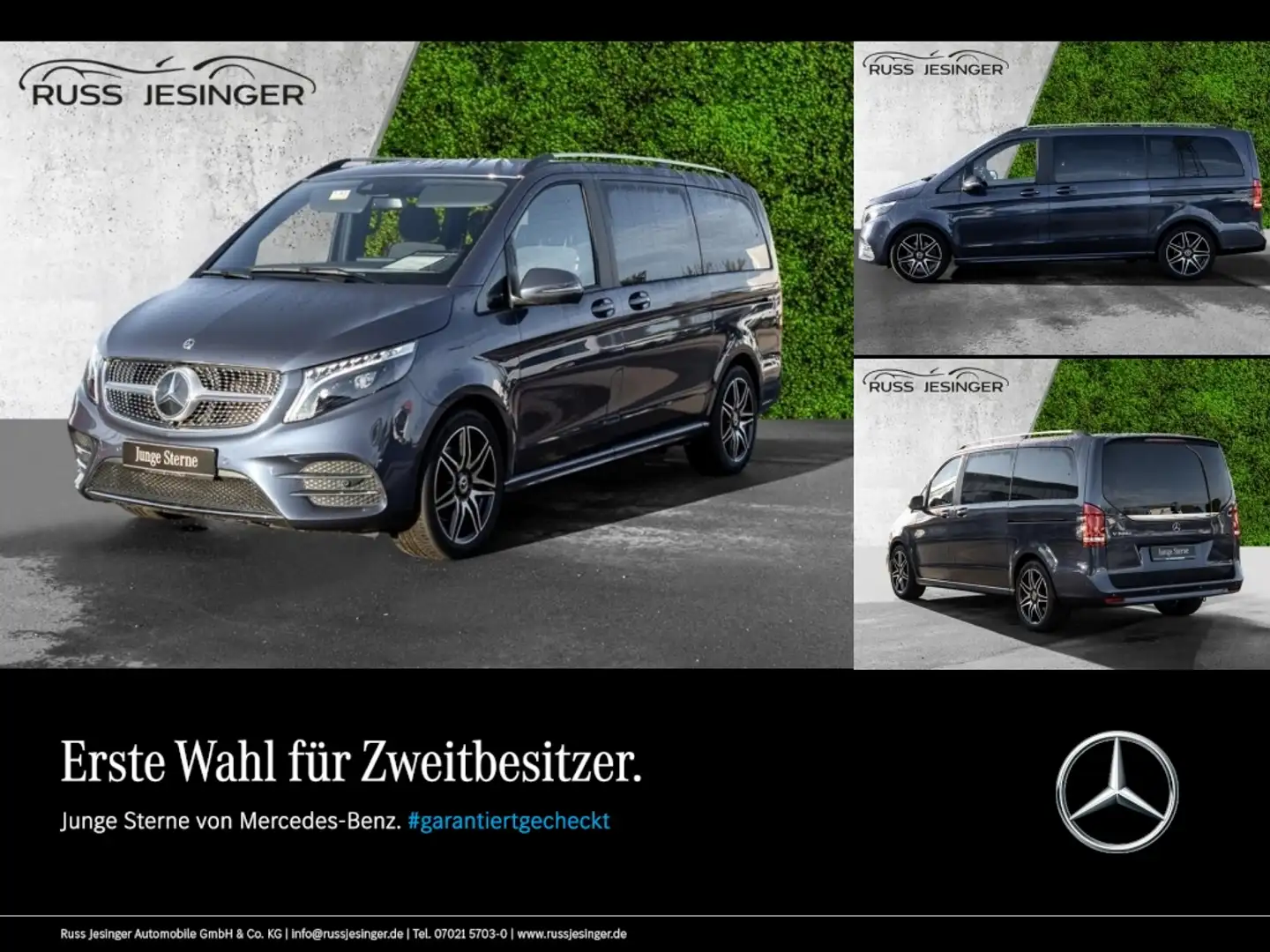 Mercedes-Benz V 300 d ED/L *AMG*Pano*Navi*LED*Kamera*Standhzg. Blau - 1
