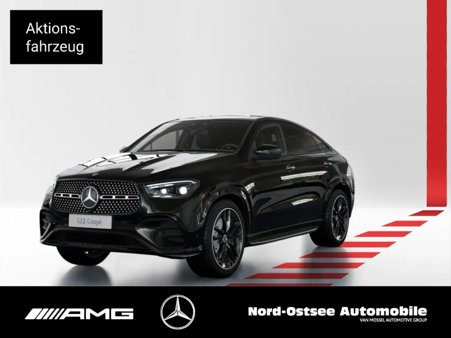 Mercedes-Benz GLE 450 d 4m Coupé AMG NIGHT PANO AHK HUD 22-ZO Noir - 1