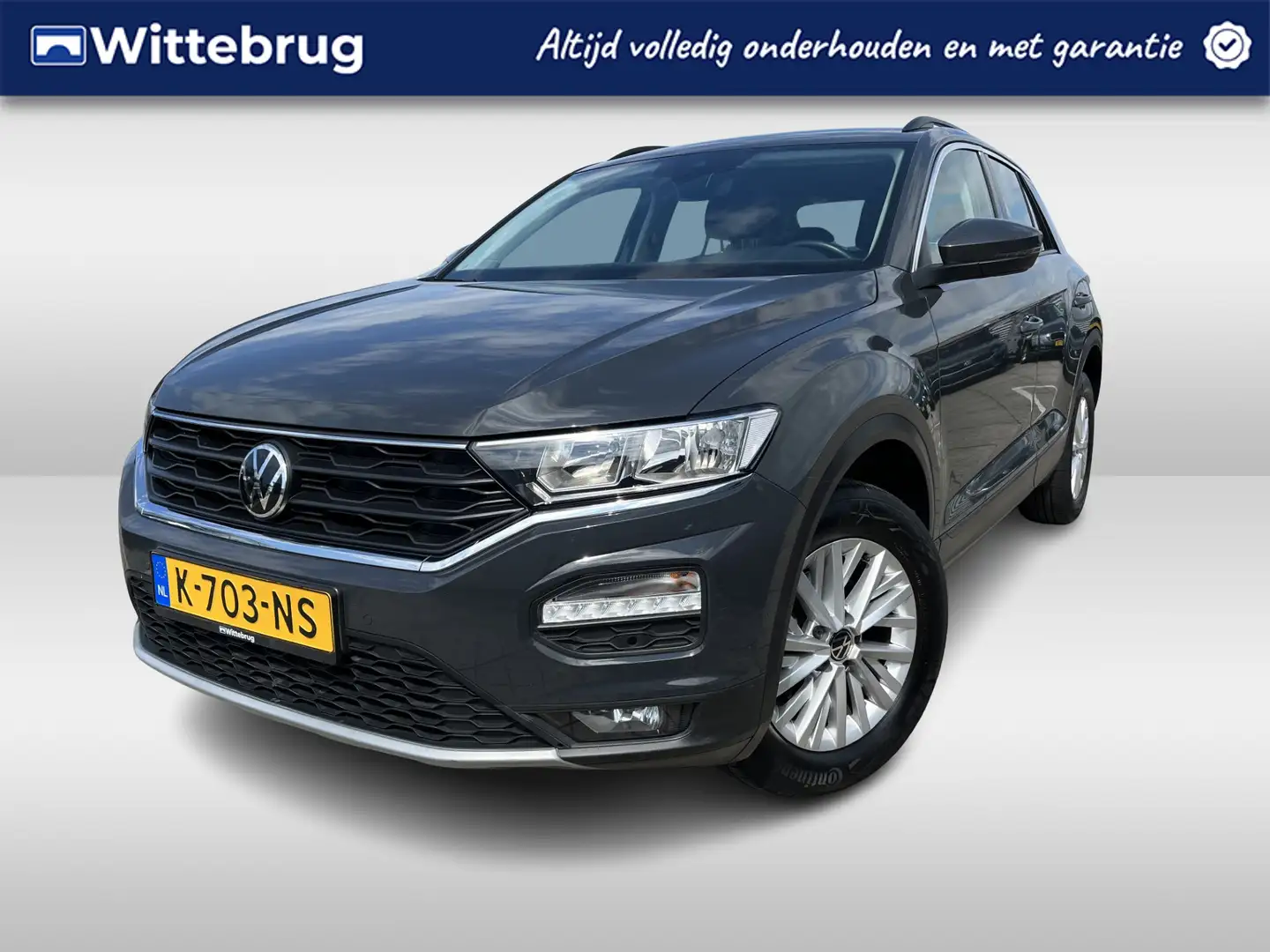 Volkswagen T-Roc 1.0 TSI 110pk Style Parkeersensoren / airco / 16" Gris - 1