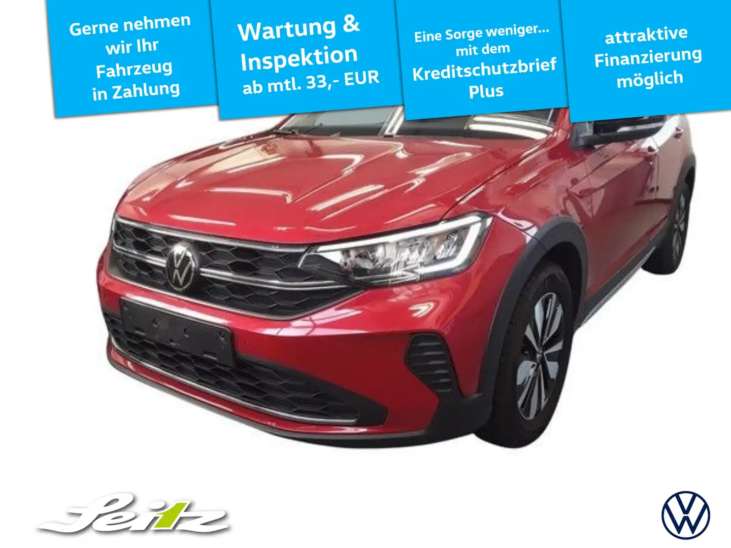 Volkswagen Taigo 1.0 TSI DSG Goal *LED*NAVI*PARKSENSOR* Rot - 1