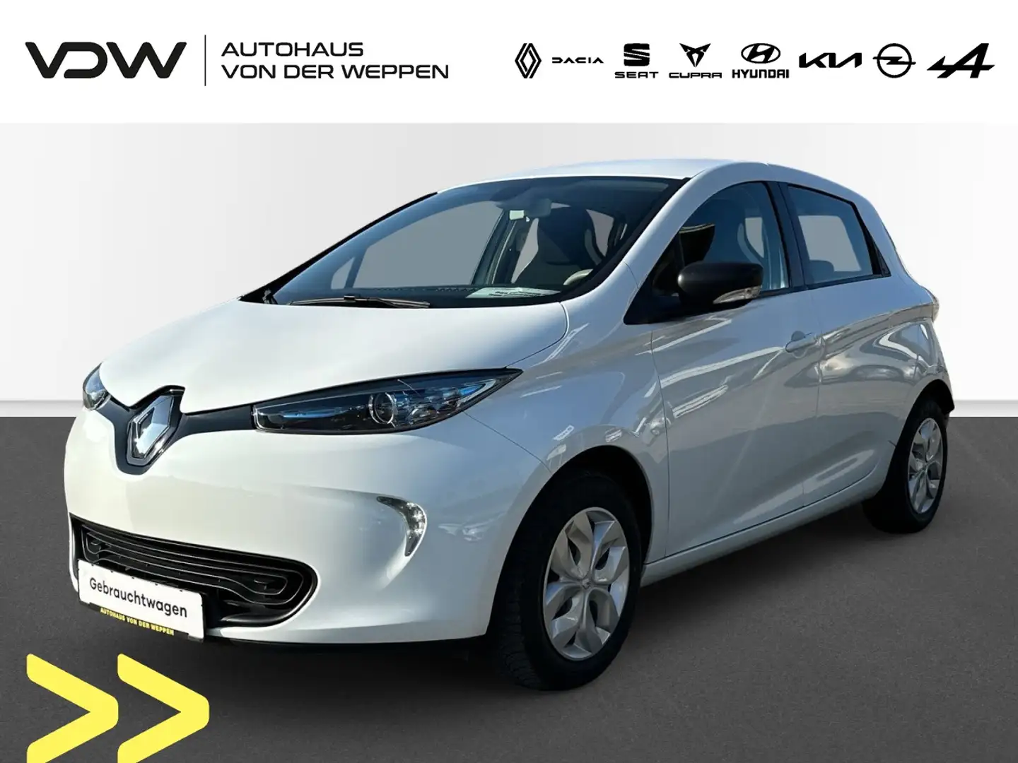 Renault ZOE Life *Batterie inklusive* Klima Navi Einparkhilfe Weiß - 1