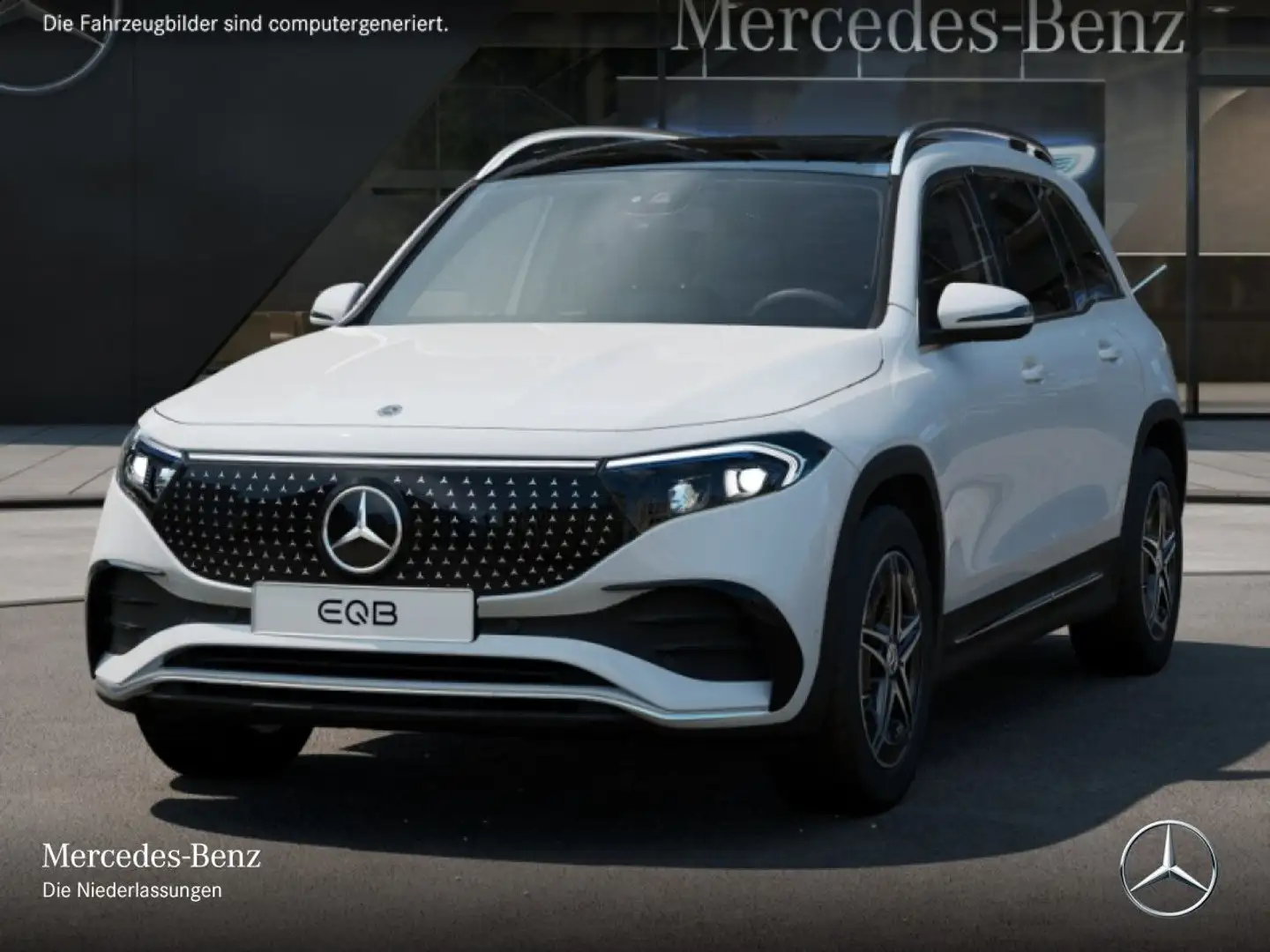 Mercedes-Benz EQB 350 4M AMG+ADVANCED+AHK+PANO+KAMERA+MEMORY Blanc - 2