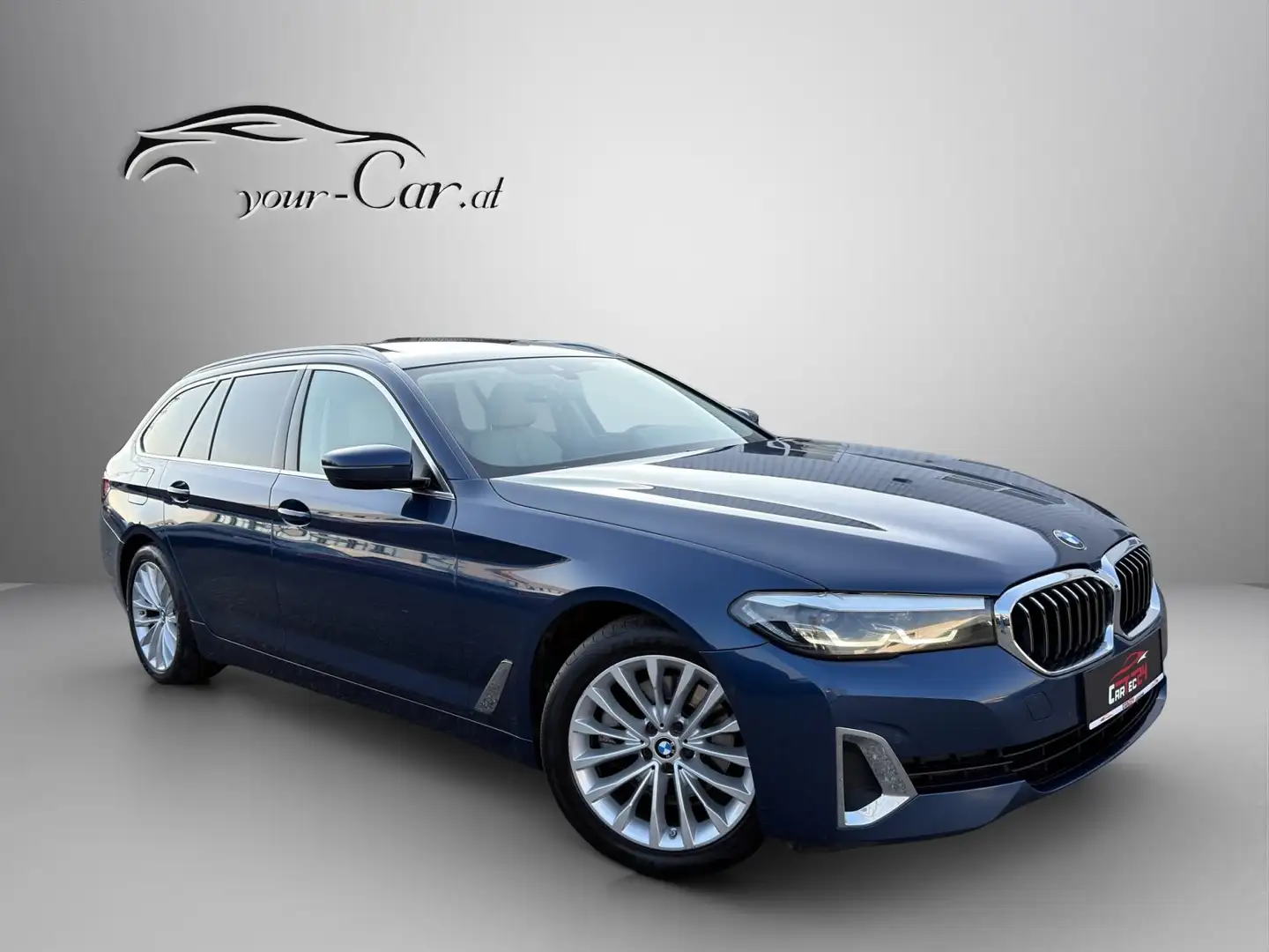 BMW 518 d Touring Luxury Line Aut. *PANO, LEDER, AMBI, DA* Blau - 1