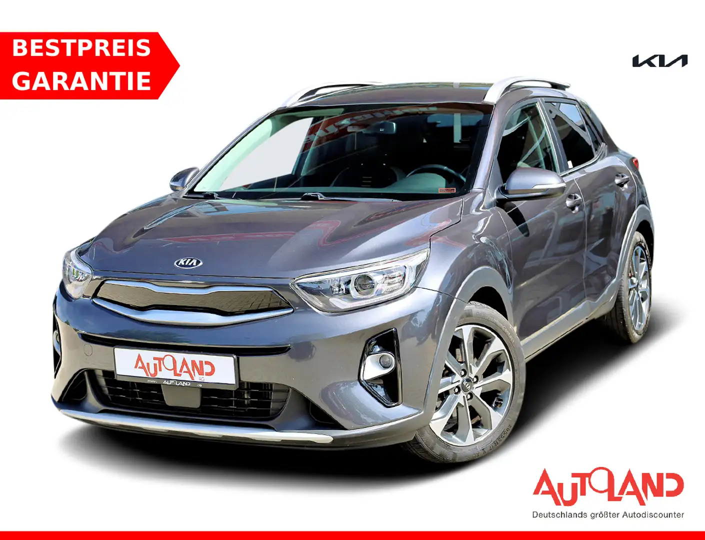 Kia Stonic 1.0 T-GDI Spirit Navi Totwinkel AHK PDC Gri - 1
