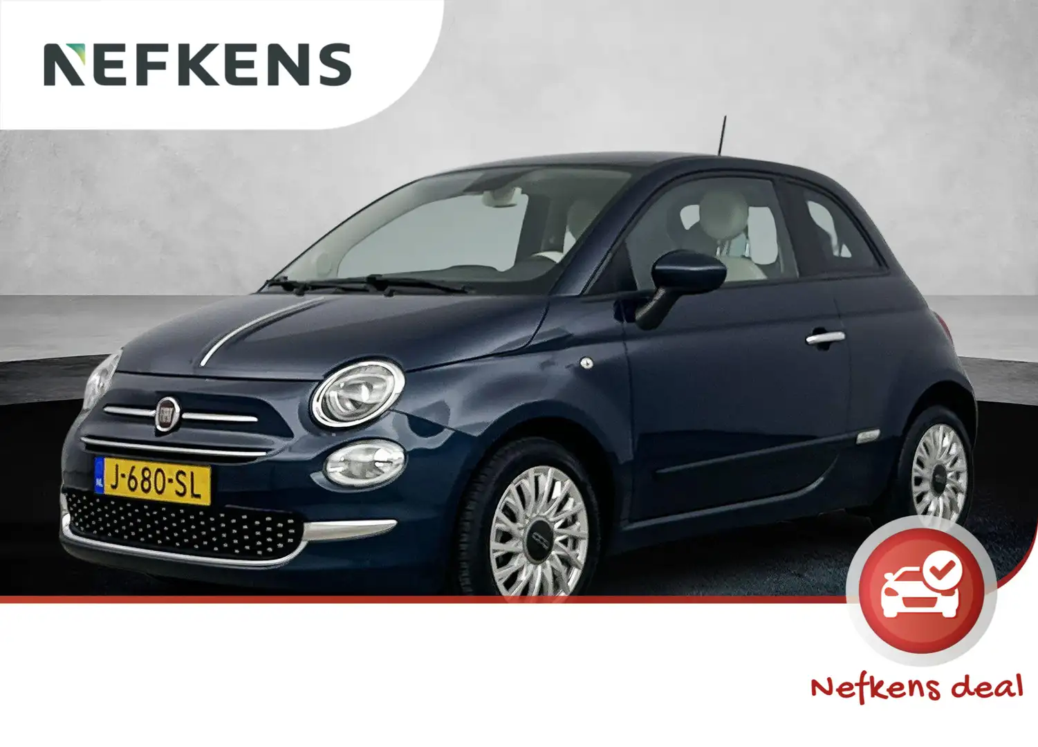 Fiat 500 1.0 Hybrid Lounge | 1ste eigenaar | Navigatie | Pa Bleu - 1