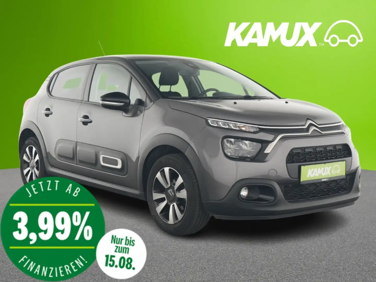 Citroen C3 1.2PureTech Shine+LED+CARPLAY+TEMPO+PDC Grau - 1