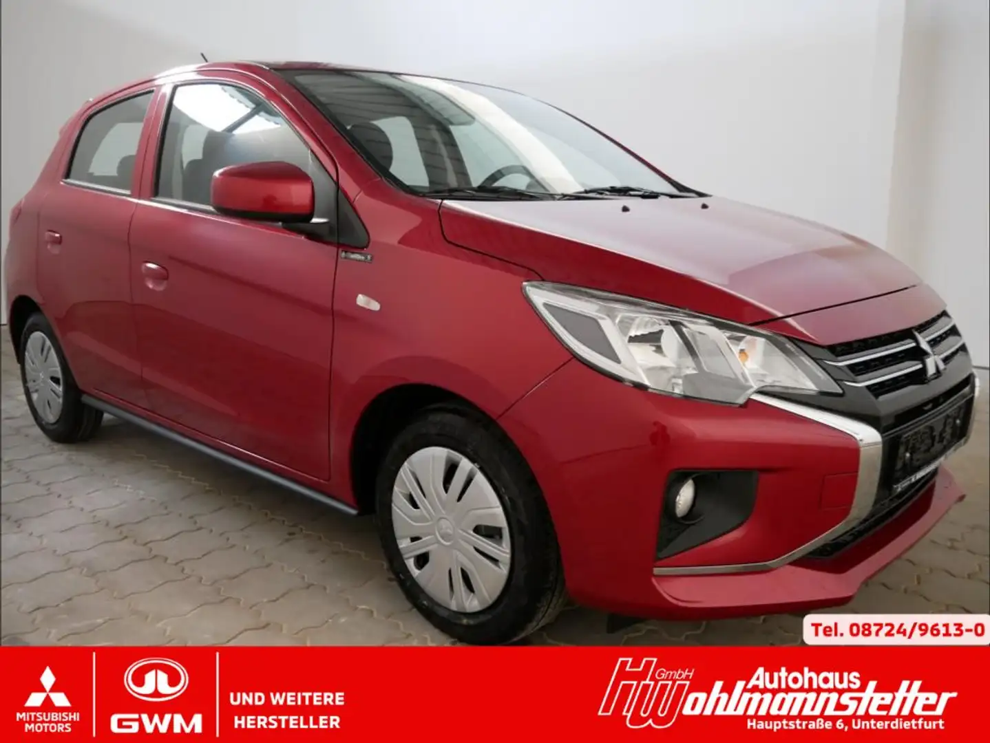 Mitsubishi Space Star Select 1,2 l Klima, ZV, 5Jahre Garantie, uvm. Rot - 1