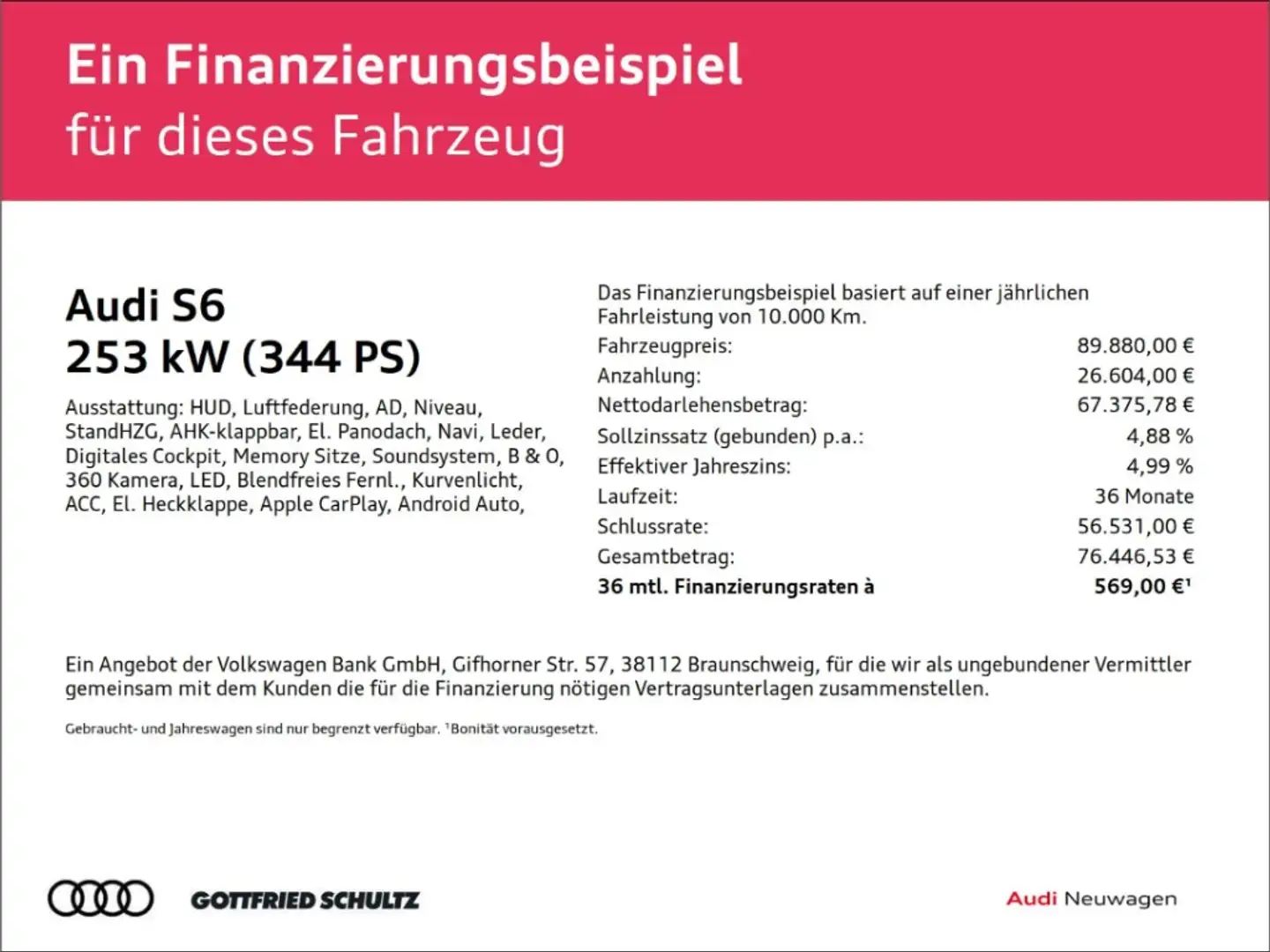 Audi S6 Avant AHK Standheizung HUD B&O TDI Schwarz - 2