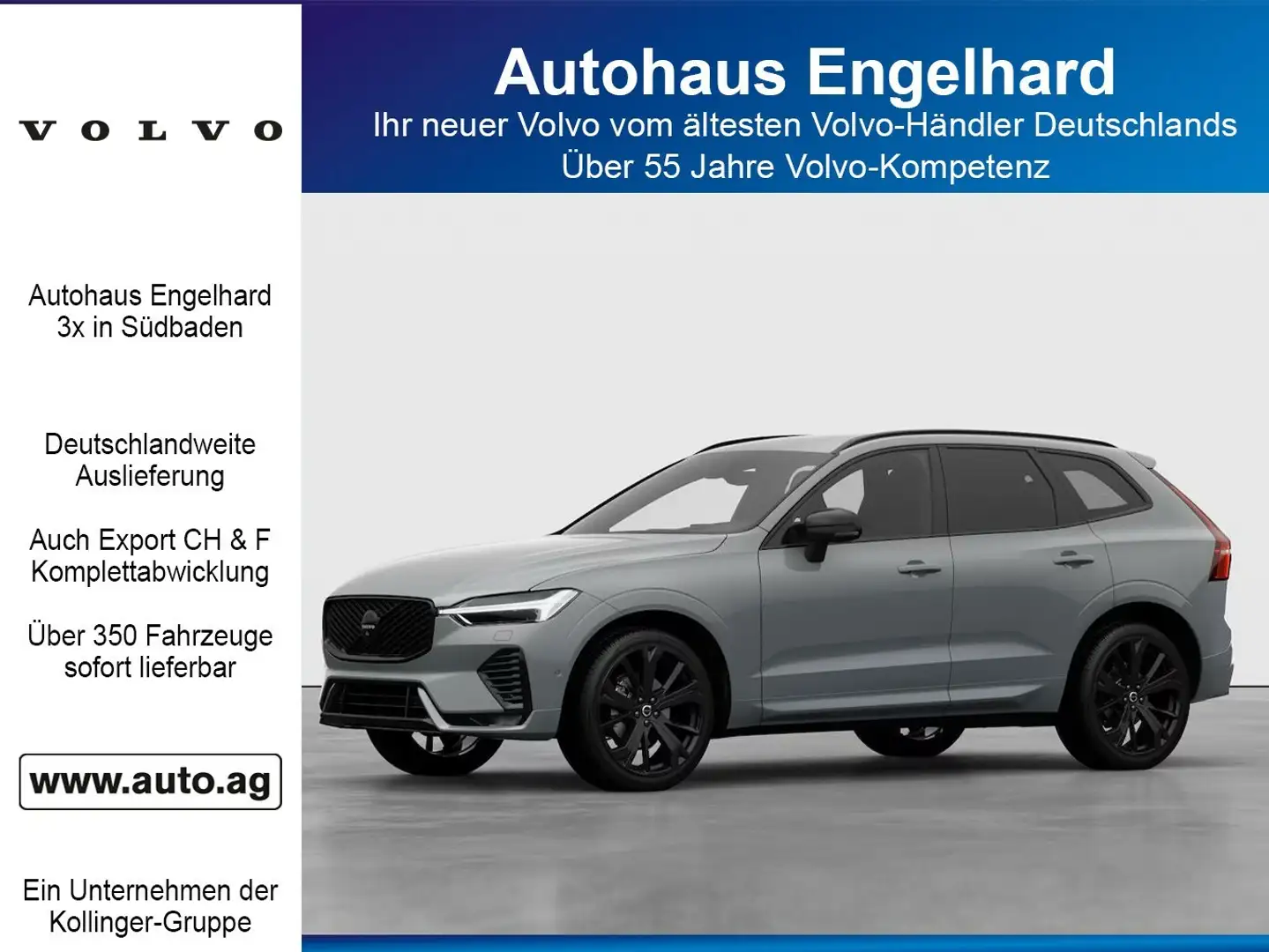 Volvo XC60 B5B PLUS BLACK ED. AHK Grijs - 1