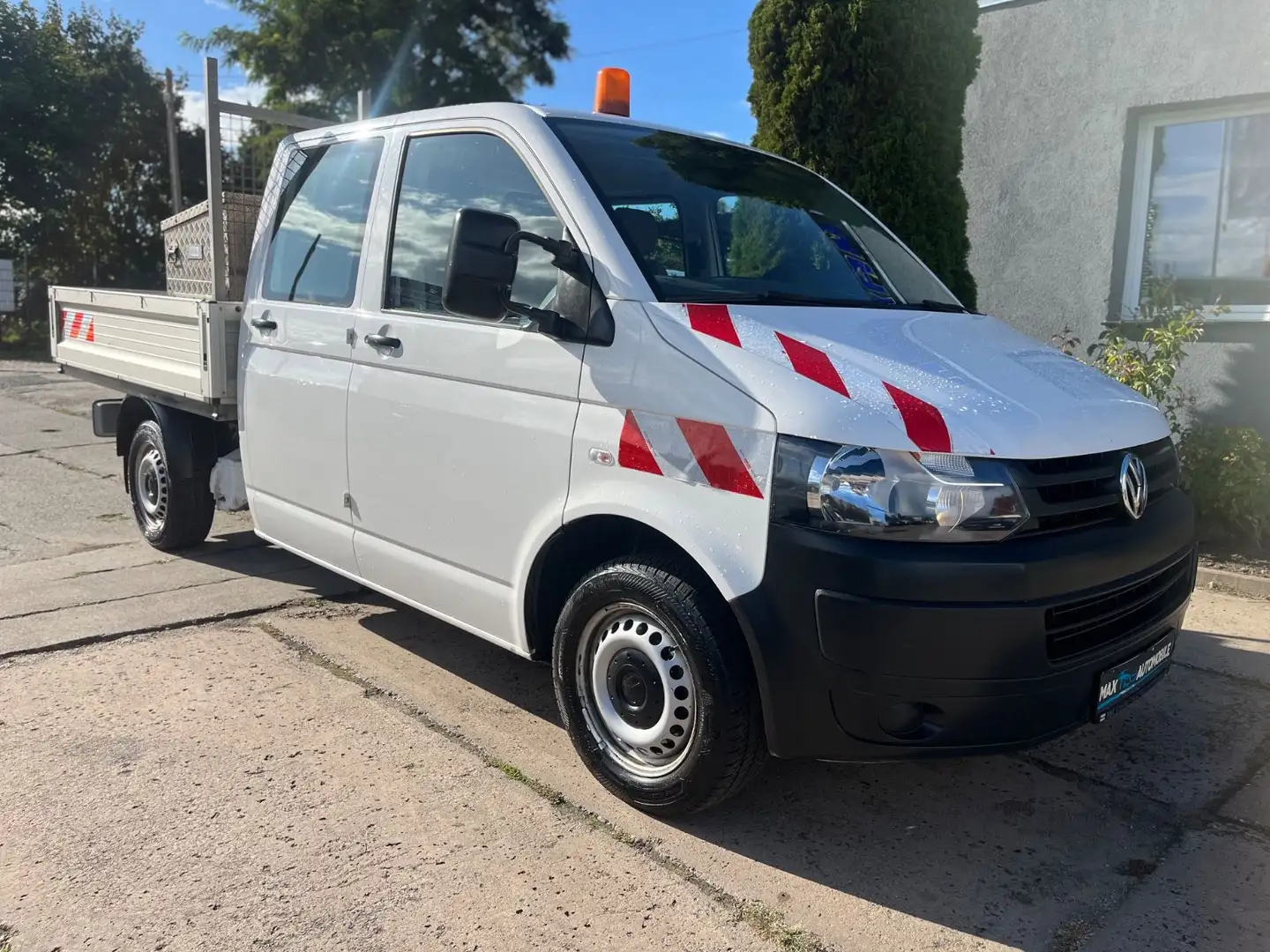 Volkswagen T5 Transporter Pritsche Pritsche Doppelkabine Weiß - 2