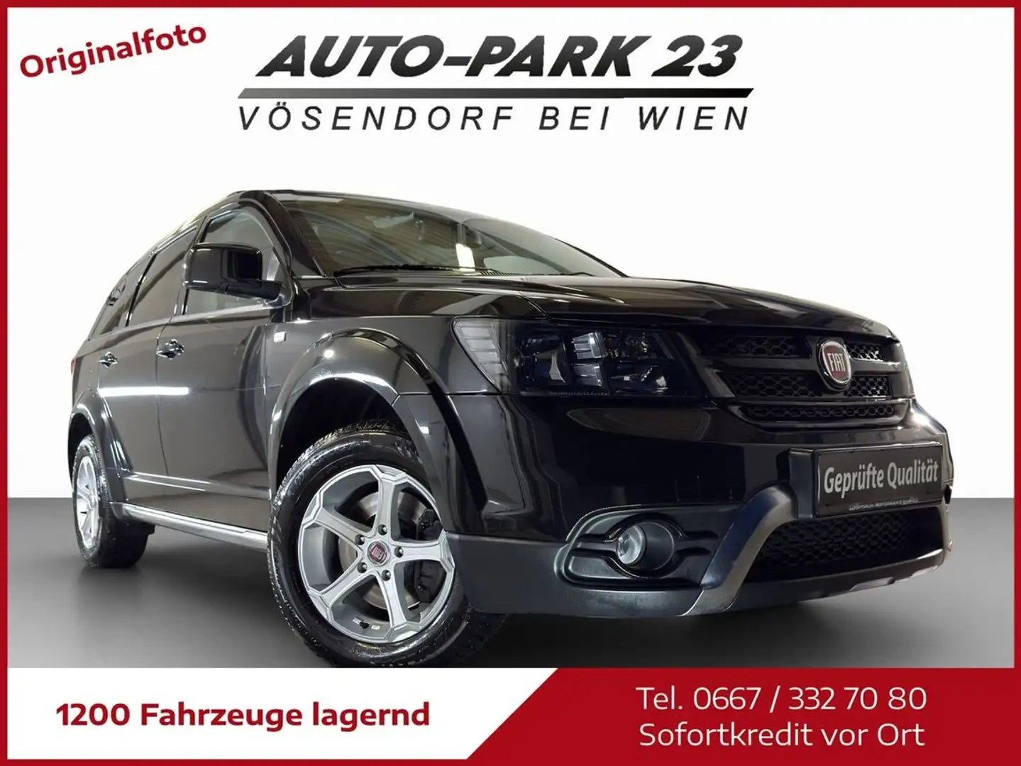 Fiat Freemont 2,0 D Cross AWD Aut.*KAMERA*7.SITZER*MOD2016 Schwarz - 2