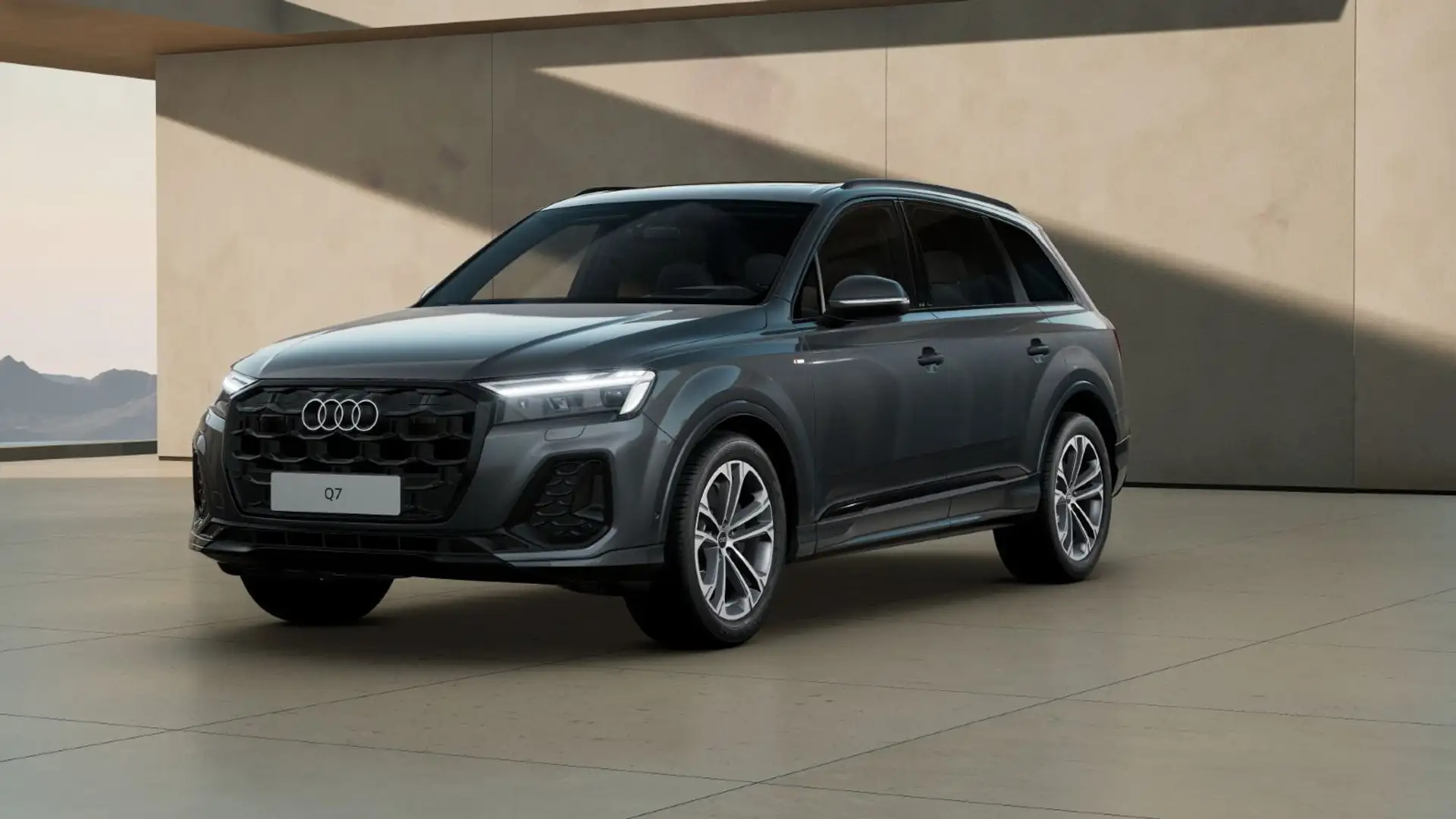 Audi Q7 S line 45 TDI quattro 7-Sitzer MATRIX PANO AH Grau - 2